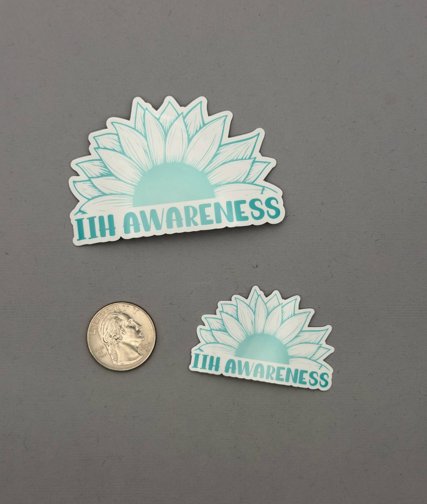 IIH Awareness Sunflower Sticker or Magnet | Idiopathic Intracranial Hypertension