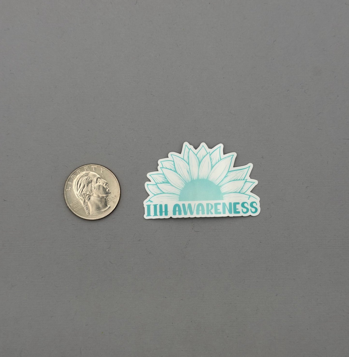 IIH Awareness Sunflower Sticker or Magnet | Idiopathic Intracranial Hypertension