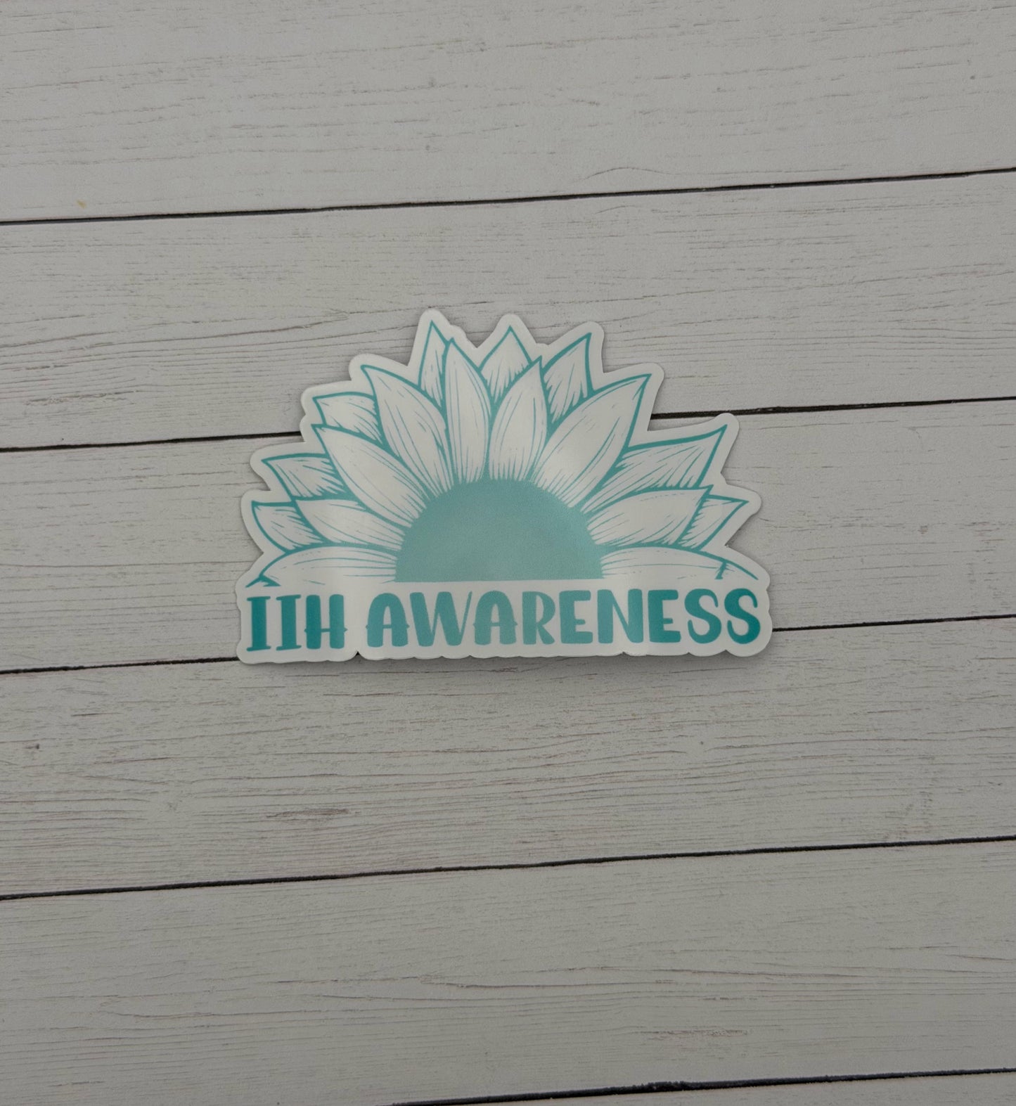 IIH Awareness Sunflower Sticker or Magnet | Idiopathic Intracranial Hypertension