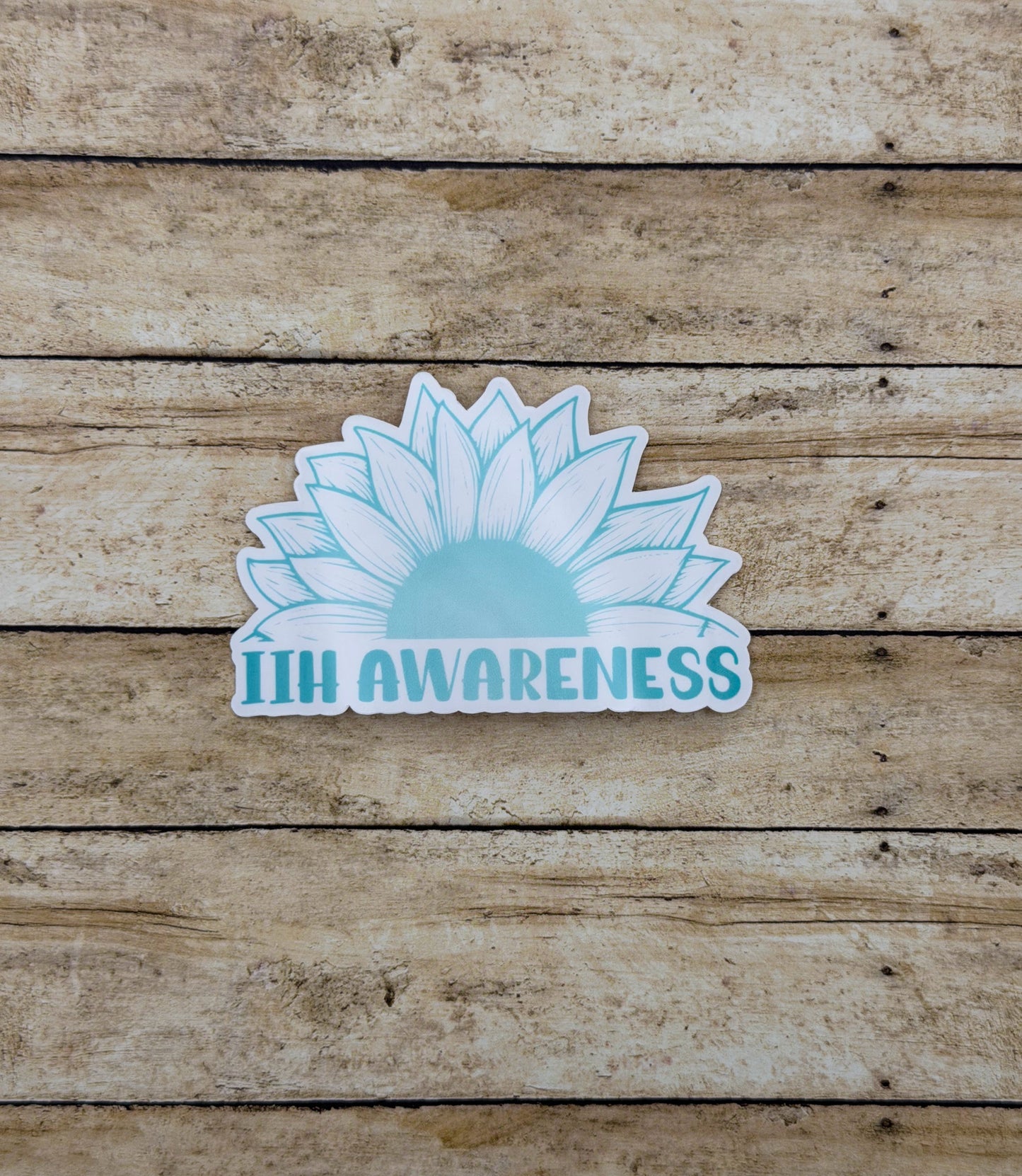 IIH Awareness Sunflower Sticker or Magnet | Idiopathic Intracranial Hypertension