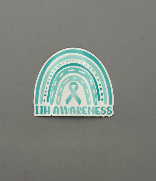 IIH Awareness Rainbow Sticker or Magnet | Idiopathic Intracranial Hypertension