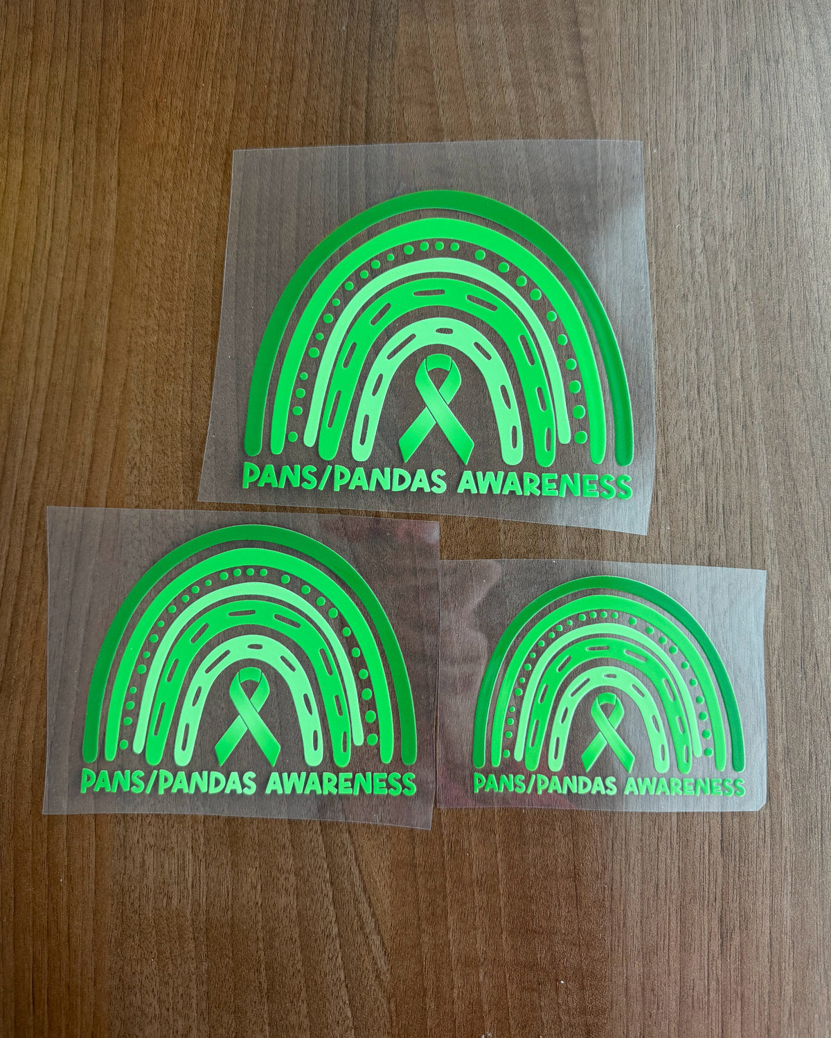PANS/PANDAS Awareness Rainbow Car Decal