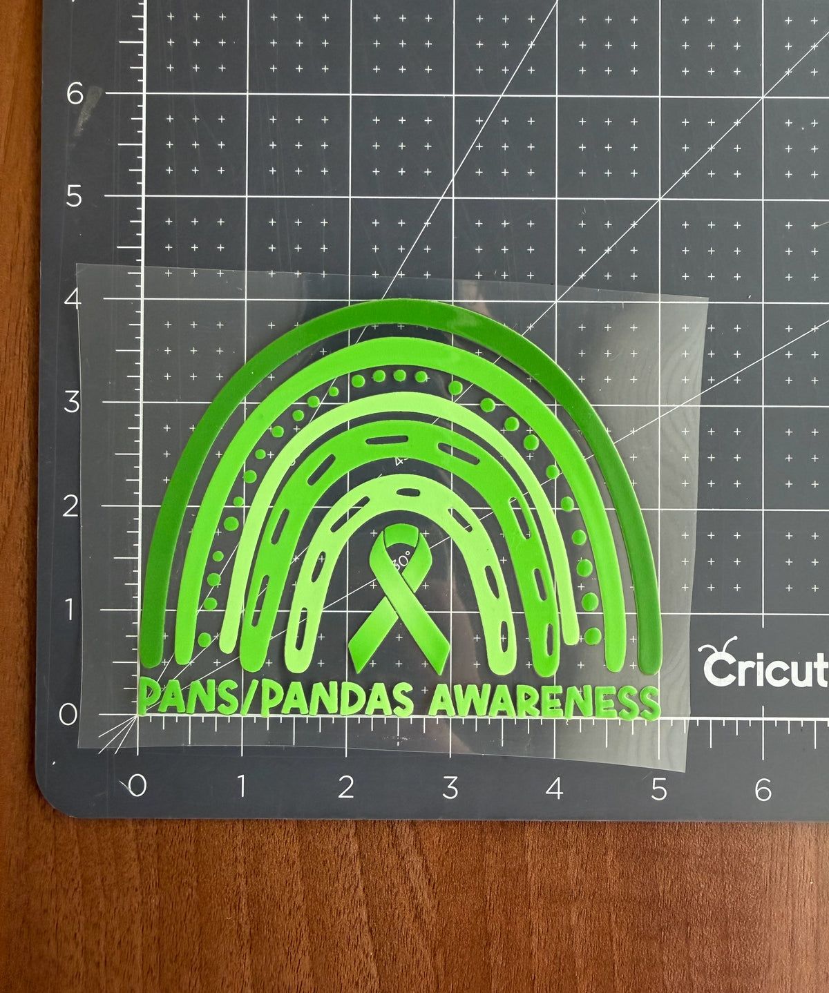 PANS/PANDAS Awareness Rainbow Car Decal