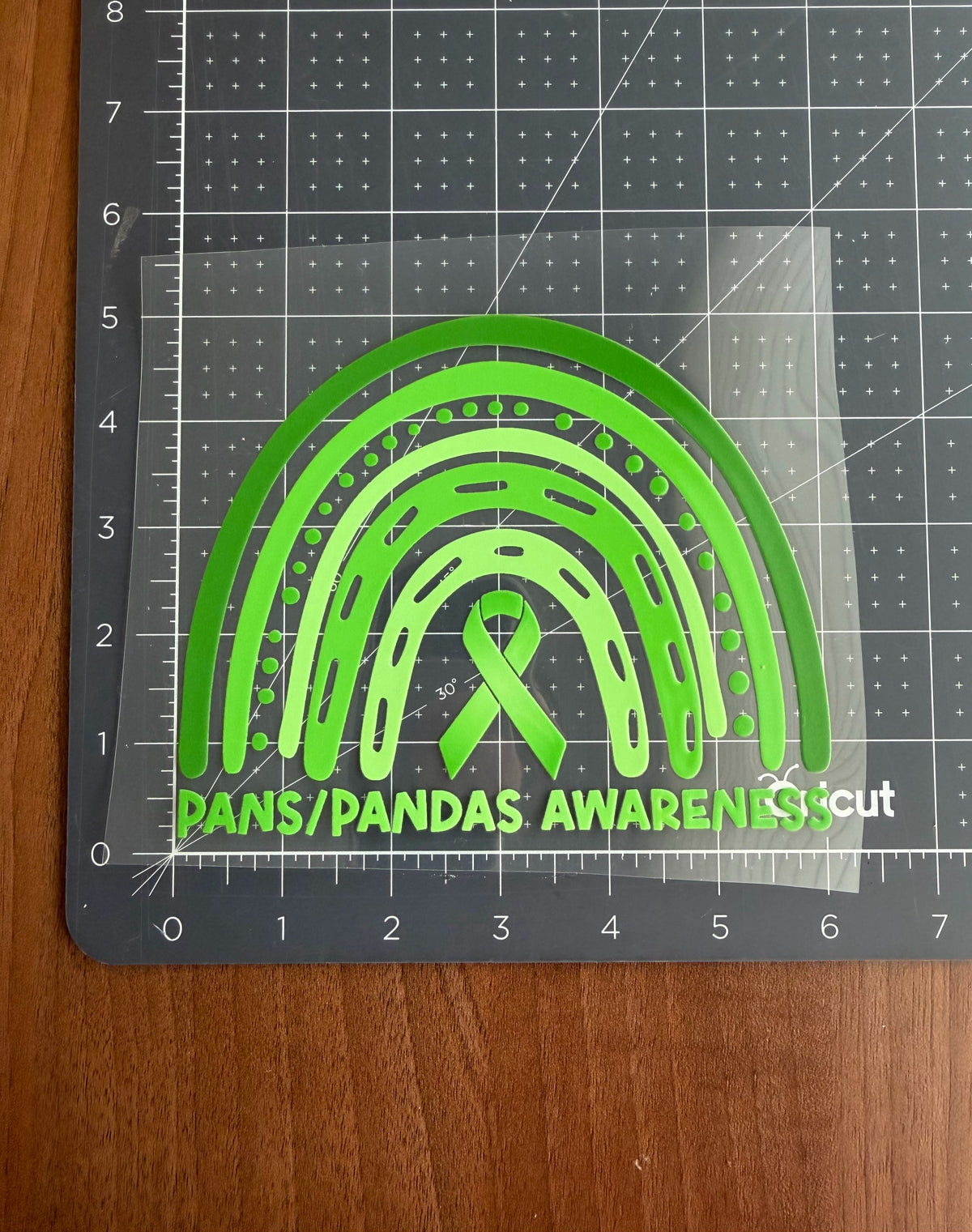 PANS/PANDAS Awareness Rainbow Car Decal