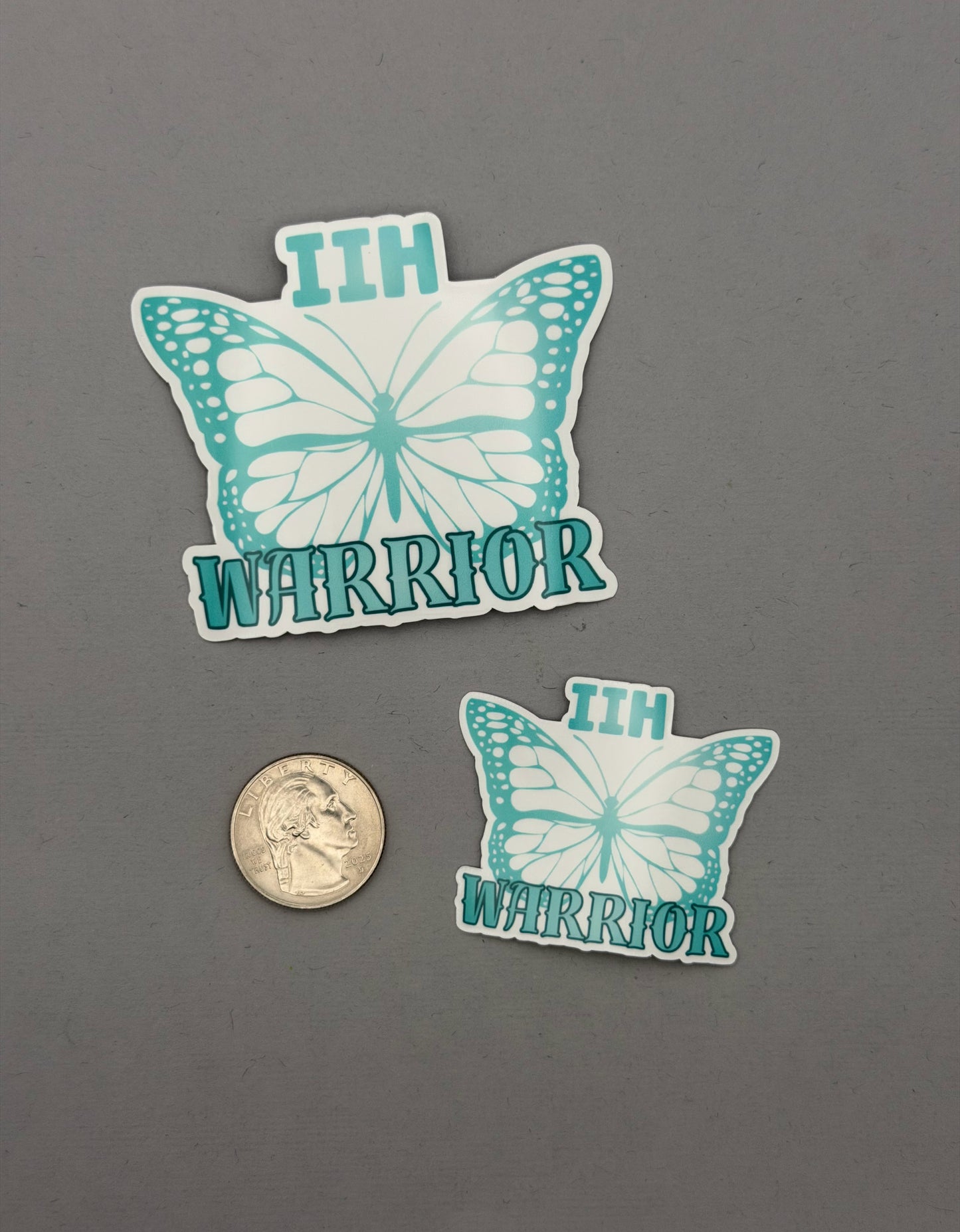 IIH Warrior Butterfly Sticker or Magnet | Idiopathic Intracranial Hypertension