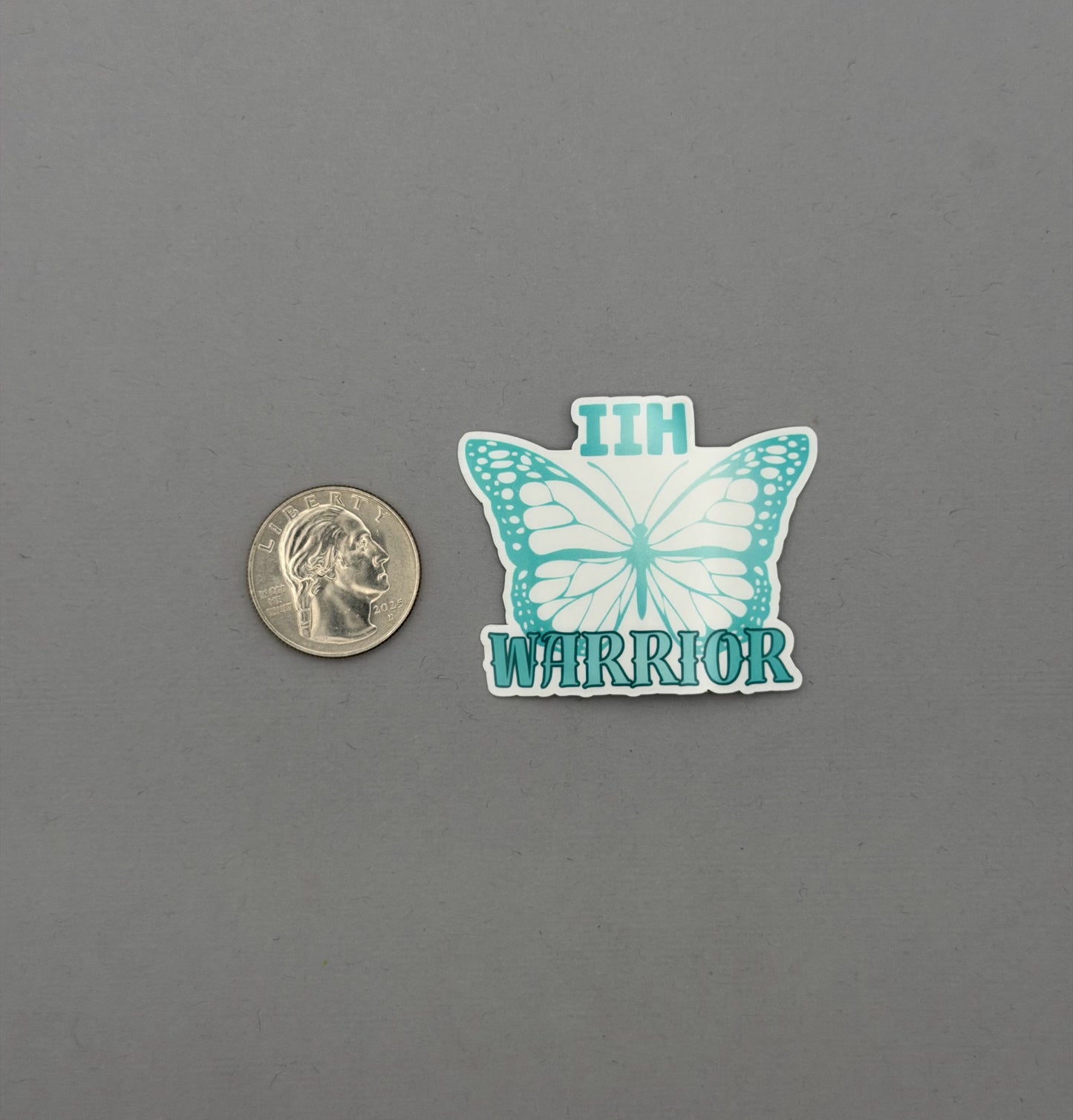 IIH Warrior Butterfly Sticker or Magnet | Idiopathic Intracranial Hypertension