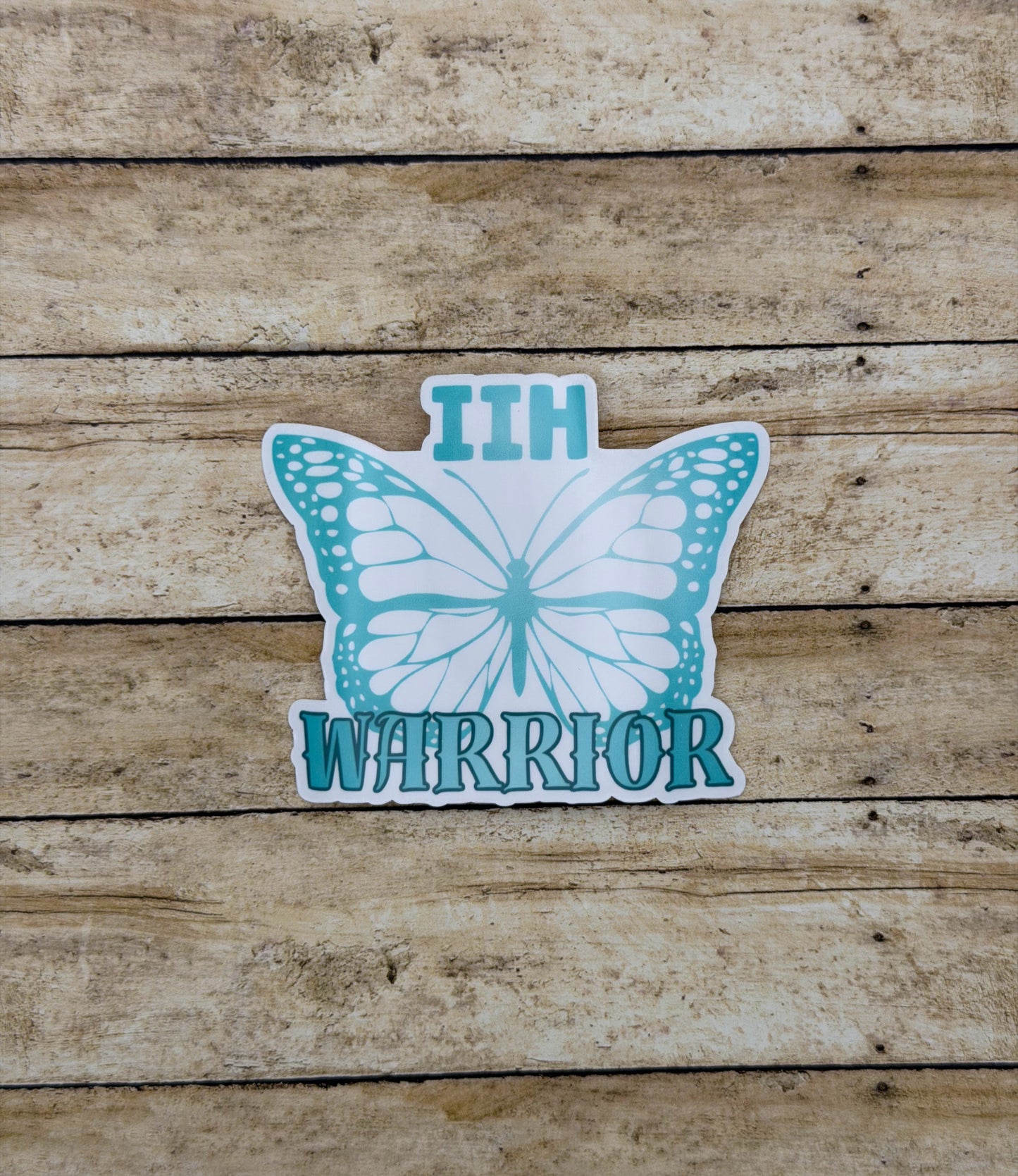 IIH Warrior Butterfly Sticker or Magnet | Idiopathic Intracranial Hypertension