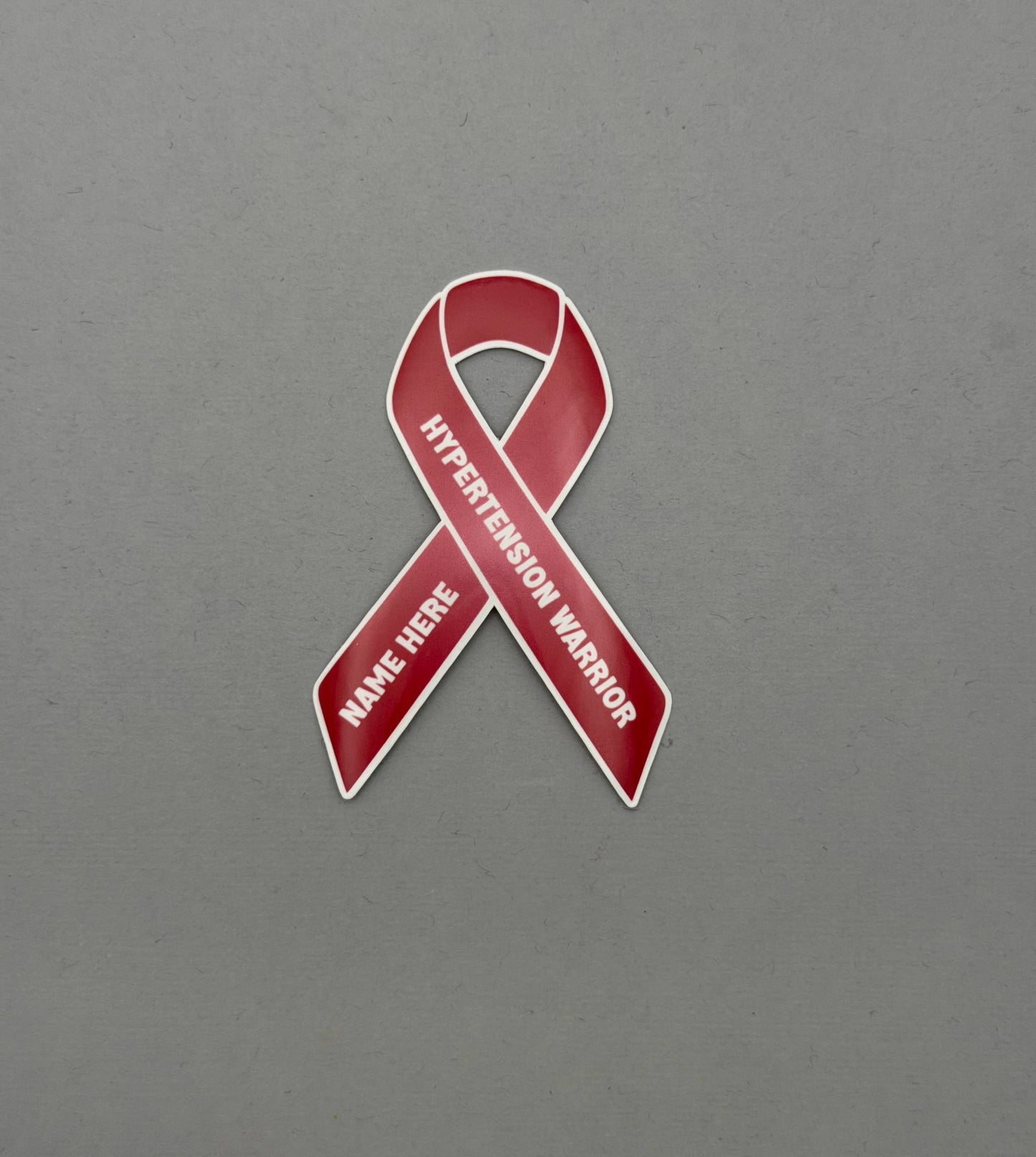 Hypertension Warrior Custom Ribbon Sticker or Magnet