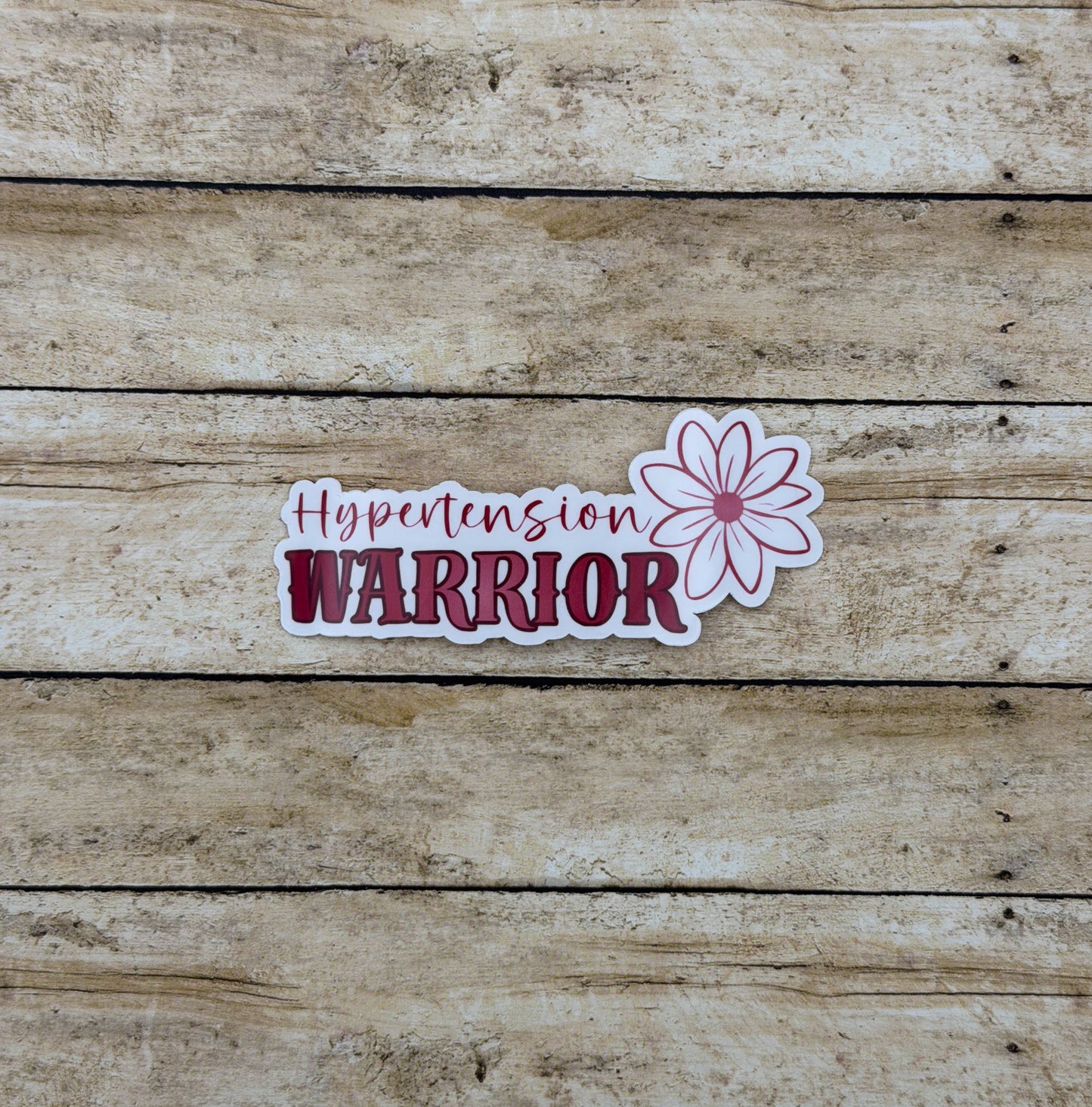 Hypertension Warrior Flower Sticker or Magnet
