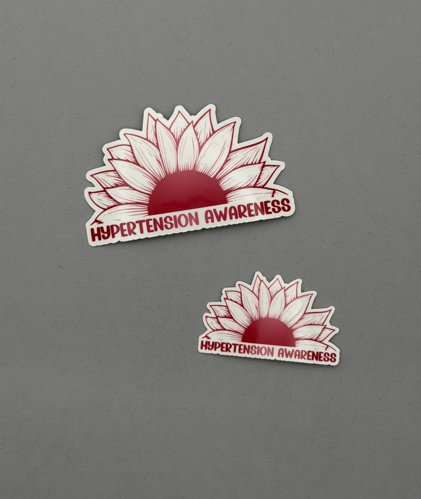 Hypertension Awareness Sunflower Sticker or Magnet