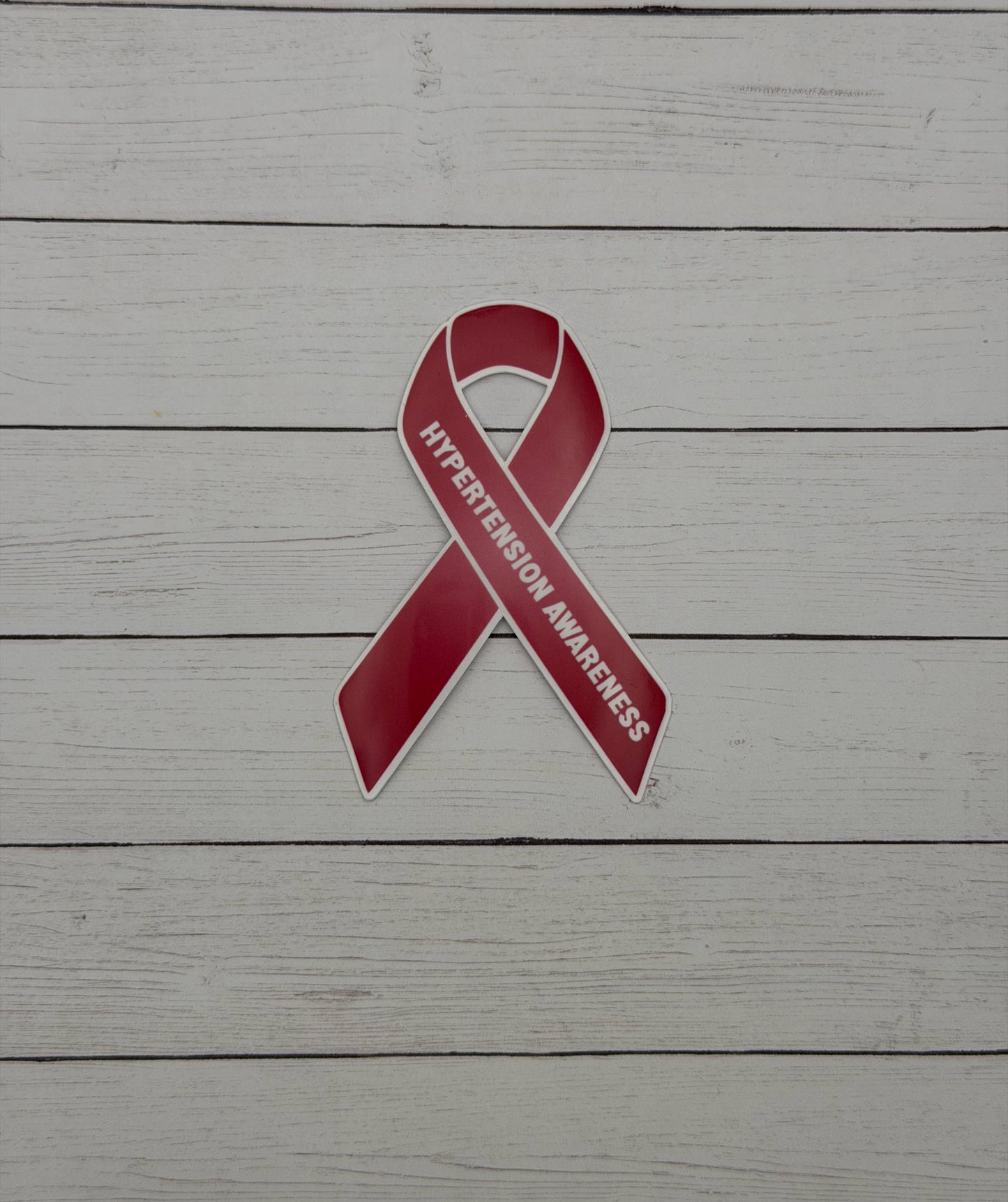 Hypertension Awareness Ribbon Sticker or Magnet