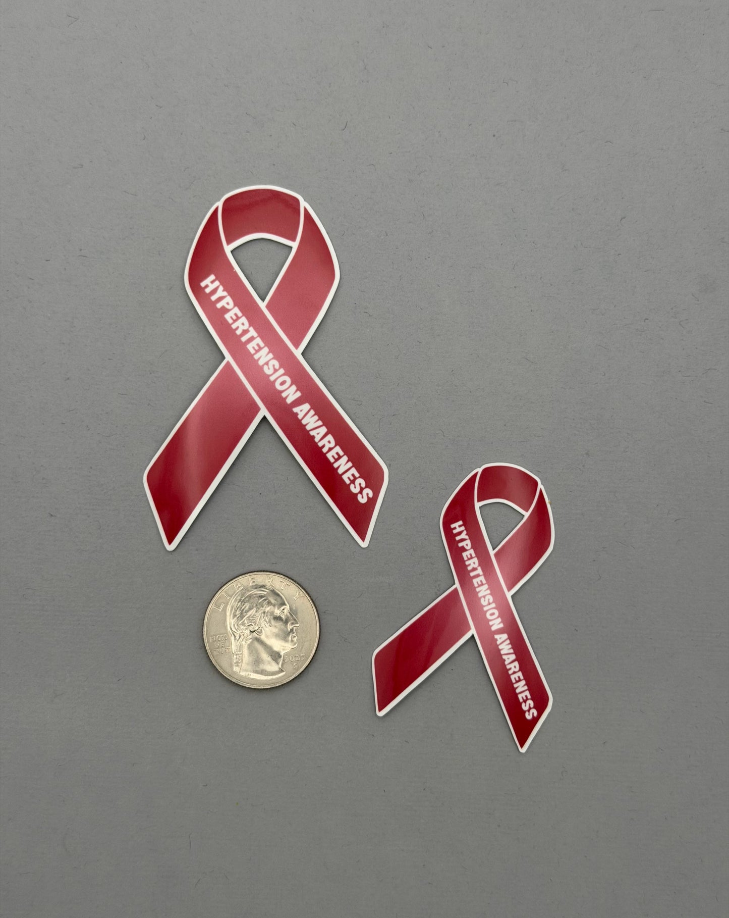 Hypertension Awareness Ribbon Sticker or Magnet