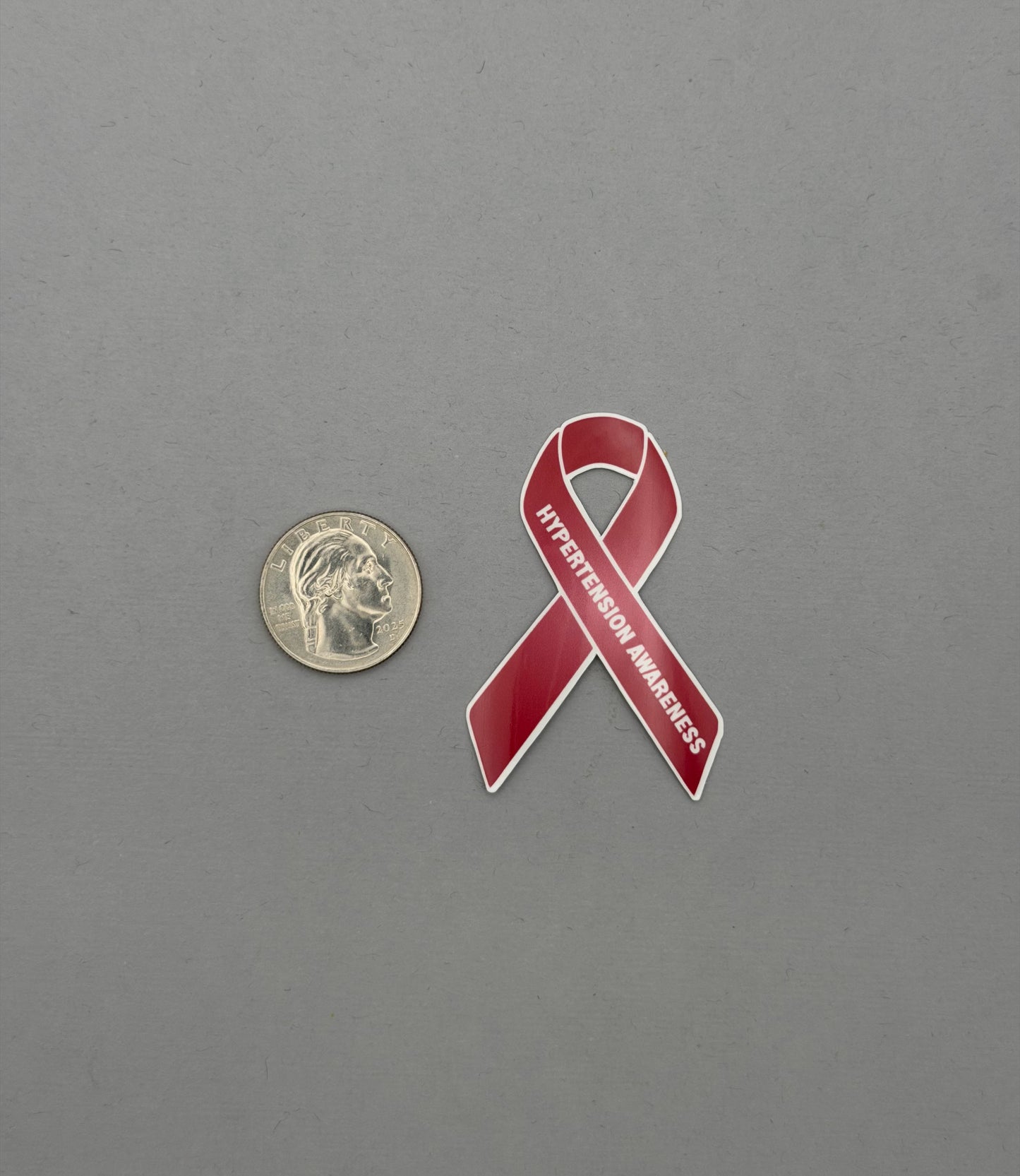 Hypertension Awareness Ribbon Sticker or Magnet