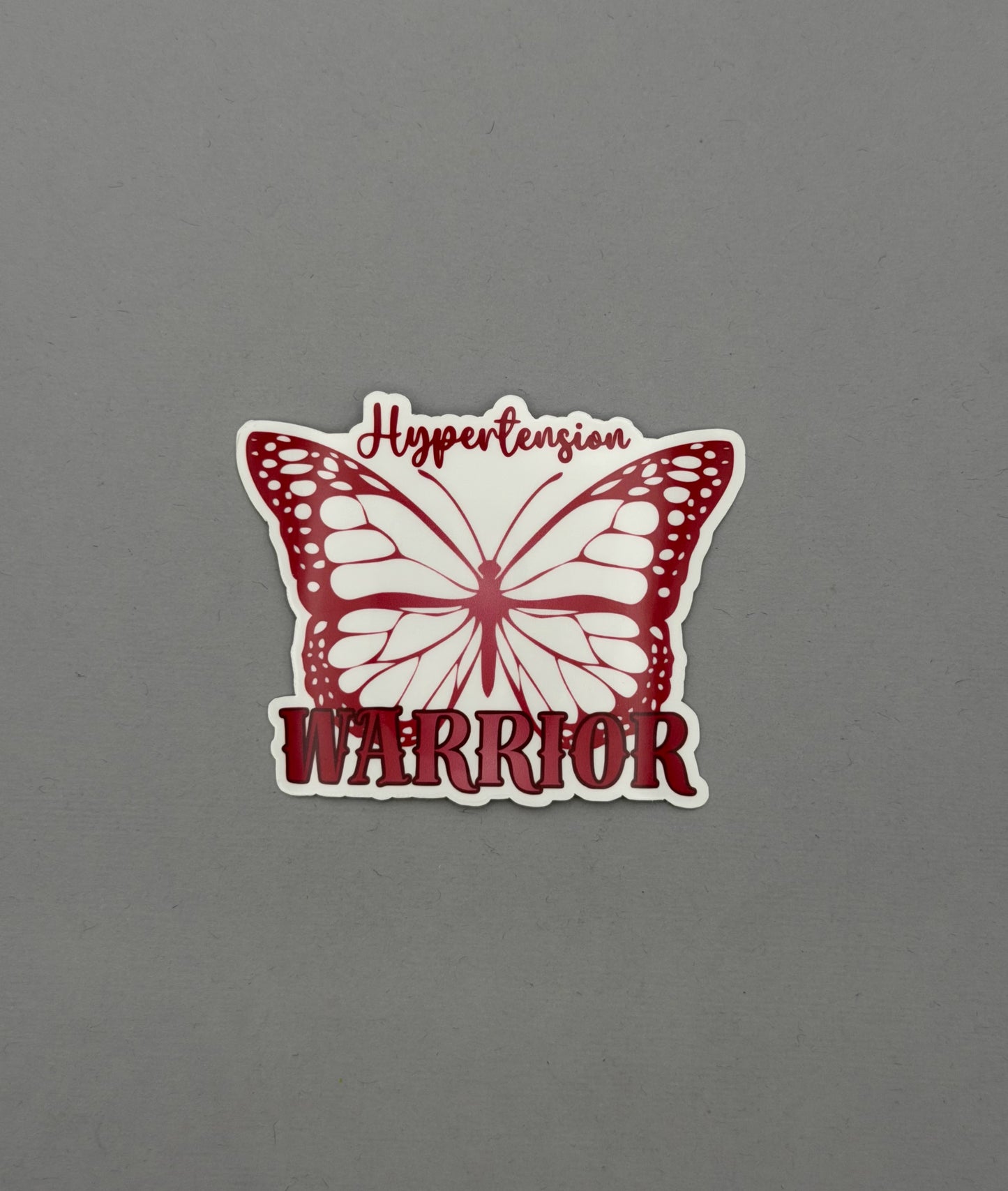 Hypertension Warrior Butterfly Sticker or Magnet