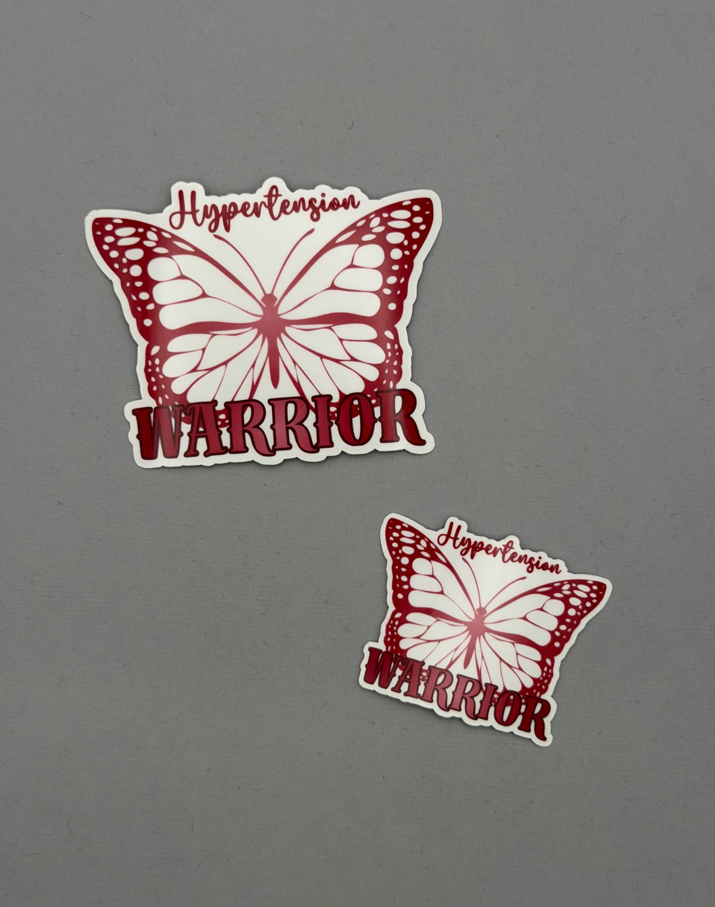 Hypertension Warrior Butterfly Sticker or Magnet