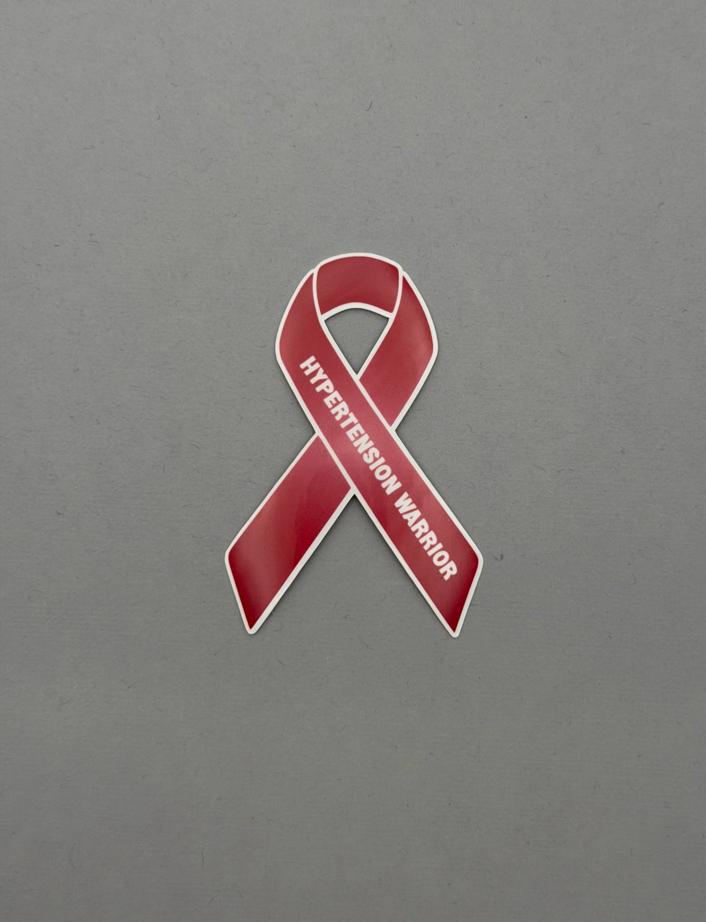 Hypertension Warrior Ribbon Sticker or Magnet