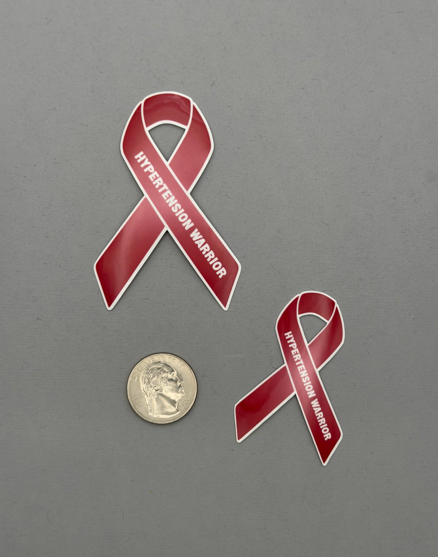 Hypertension Warrior Ribbon Sticker or Magnet