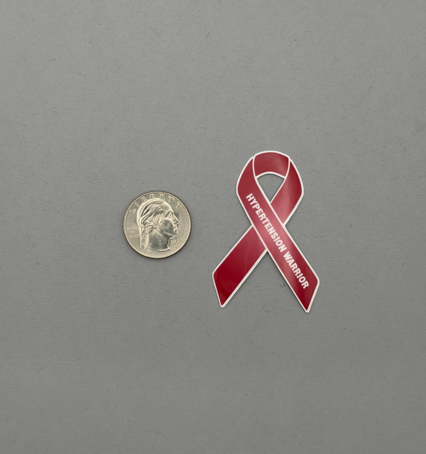 Hypertension Warrior Ribbon Sticker or Magnet