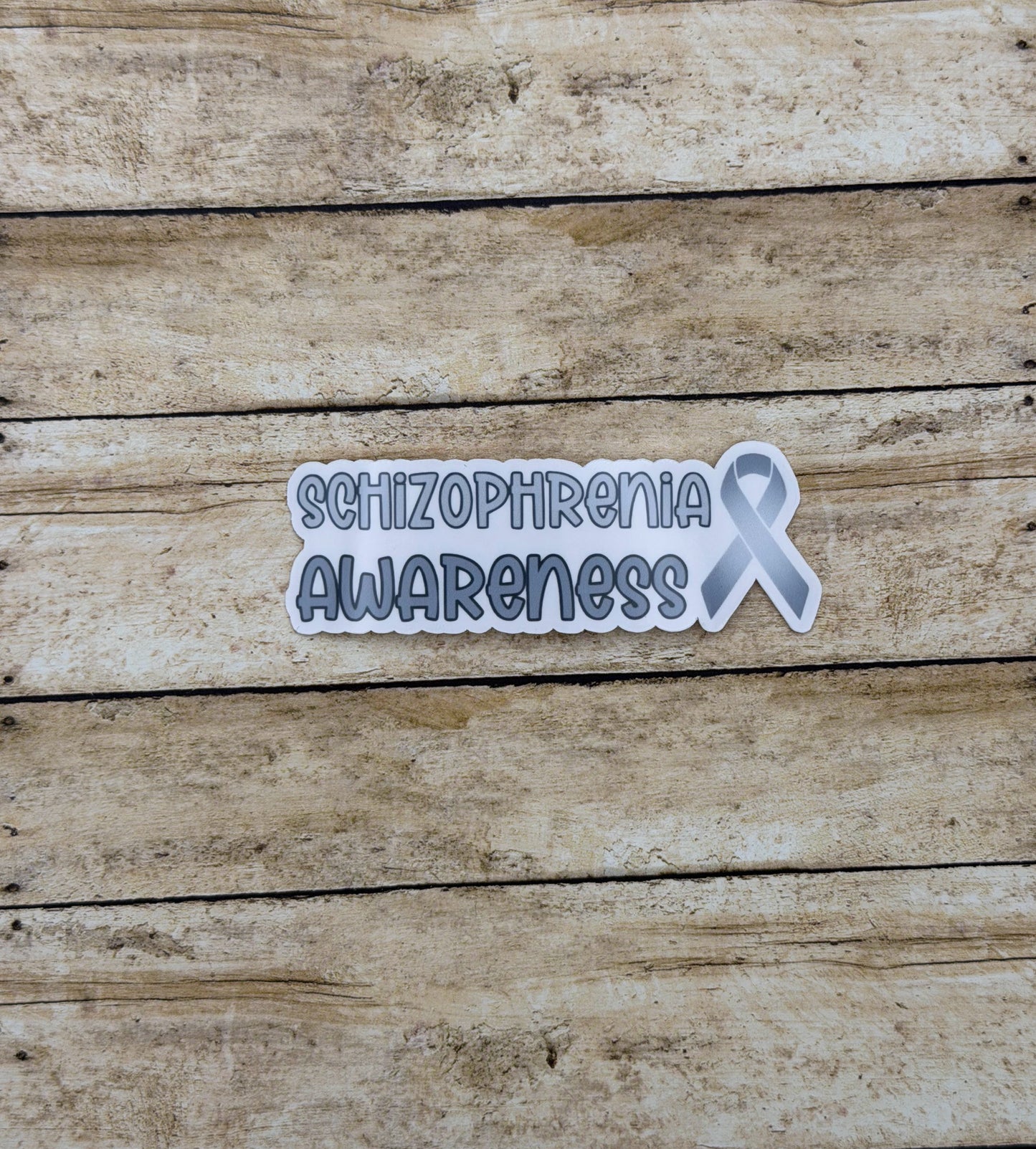 Schizophrenia Awareness with Ribbon Sticker or Magnet