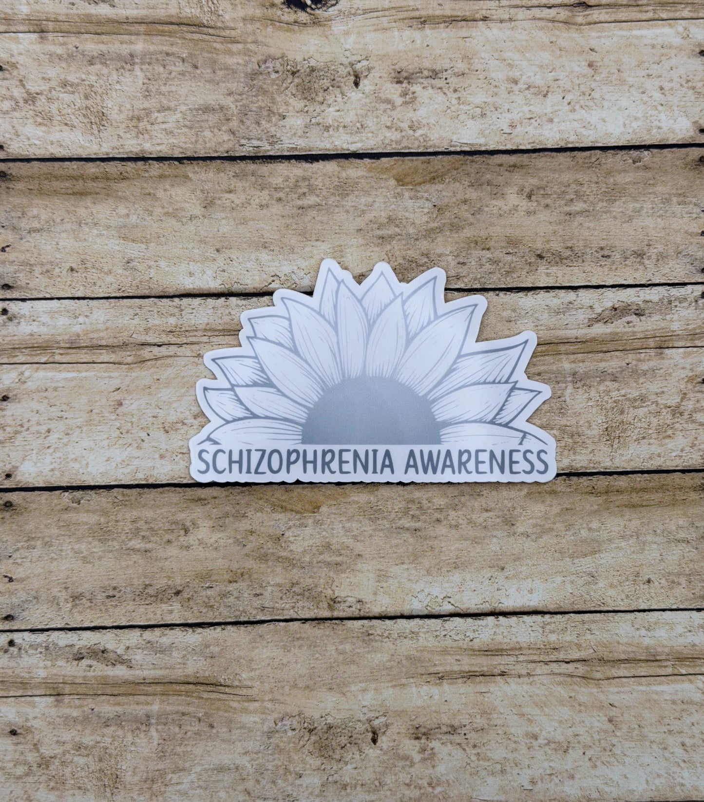 Schizophrenia Awareness Sunflower Sticker or Magnet