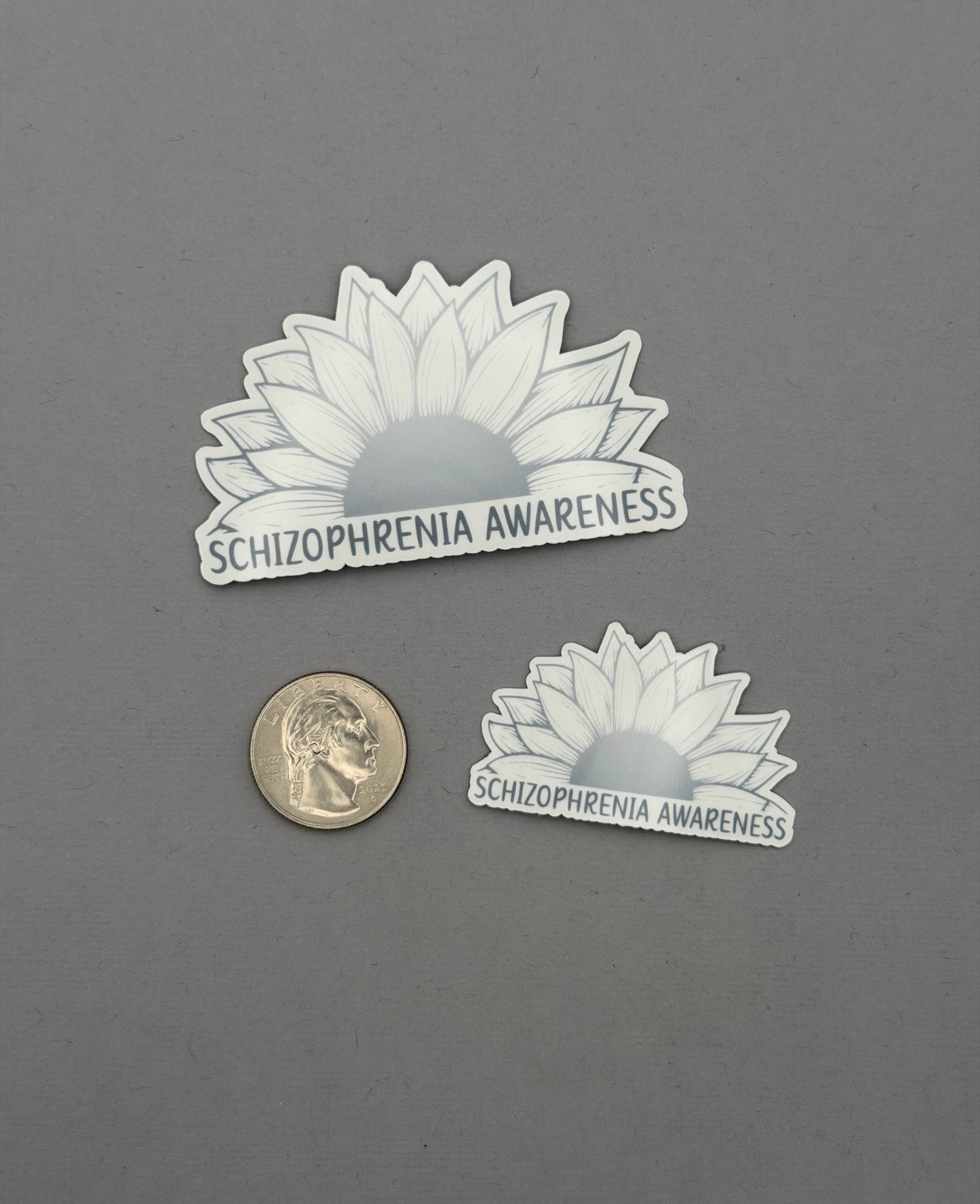 Schizophrenia Awareness Sunflower Sticker or Magnet