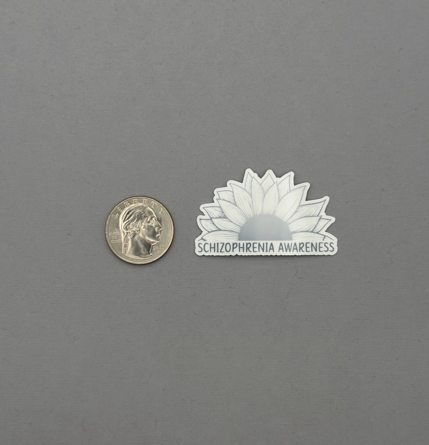 Schizophrenia Awareness Sunflower Sticker or Magnet