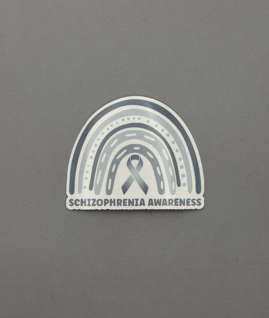 Schizophrenia Awareness Rainbow Sticker or Magnet