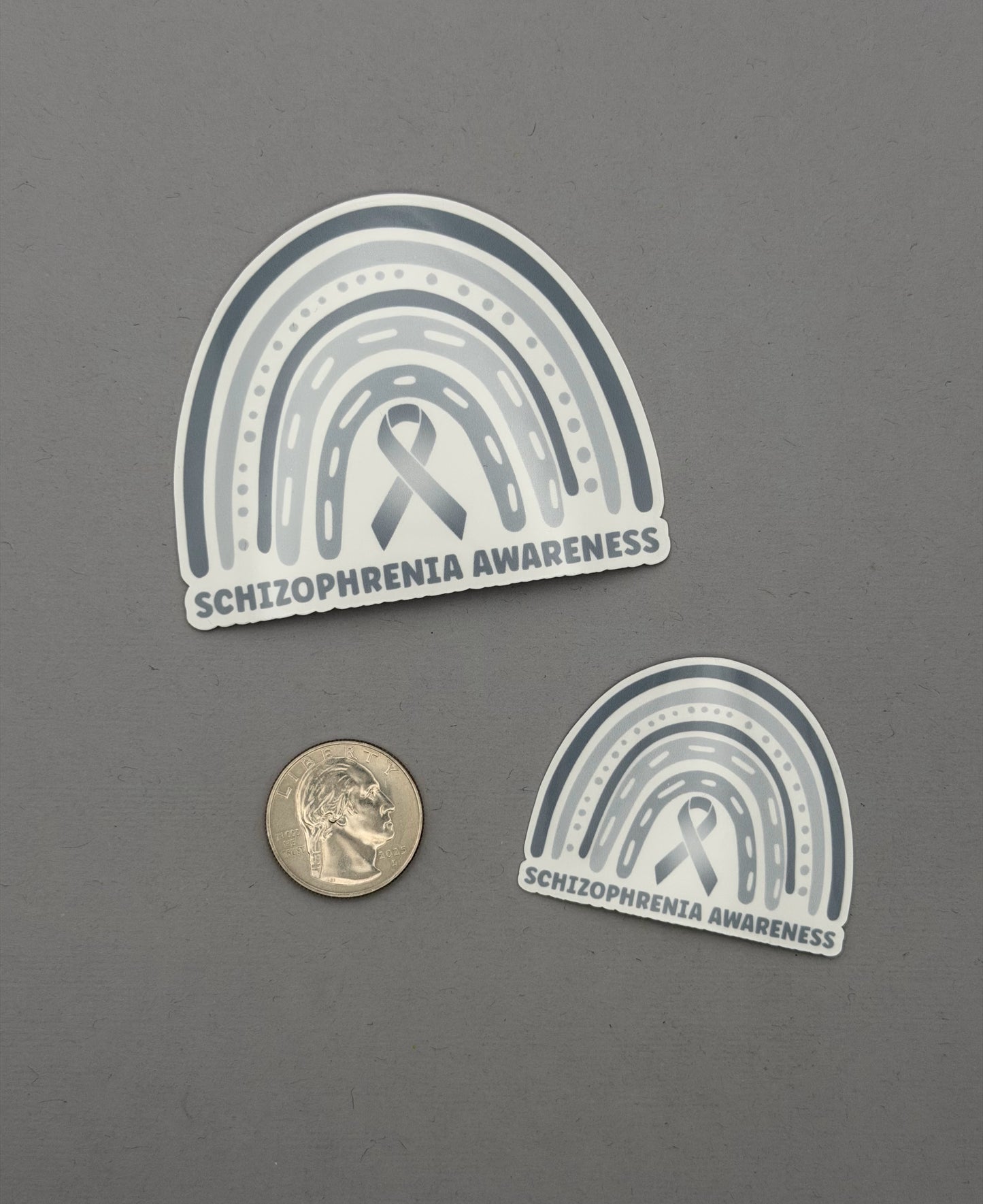 Schizophrenia Awareness Rainbow Sticker or Magnet