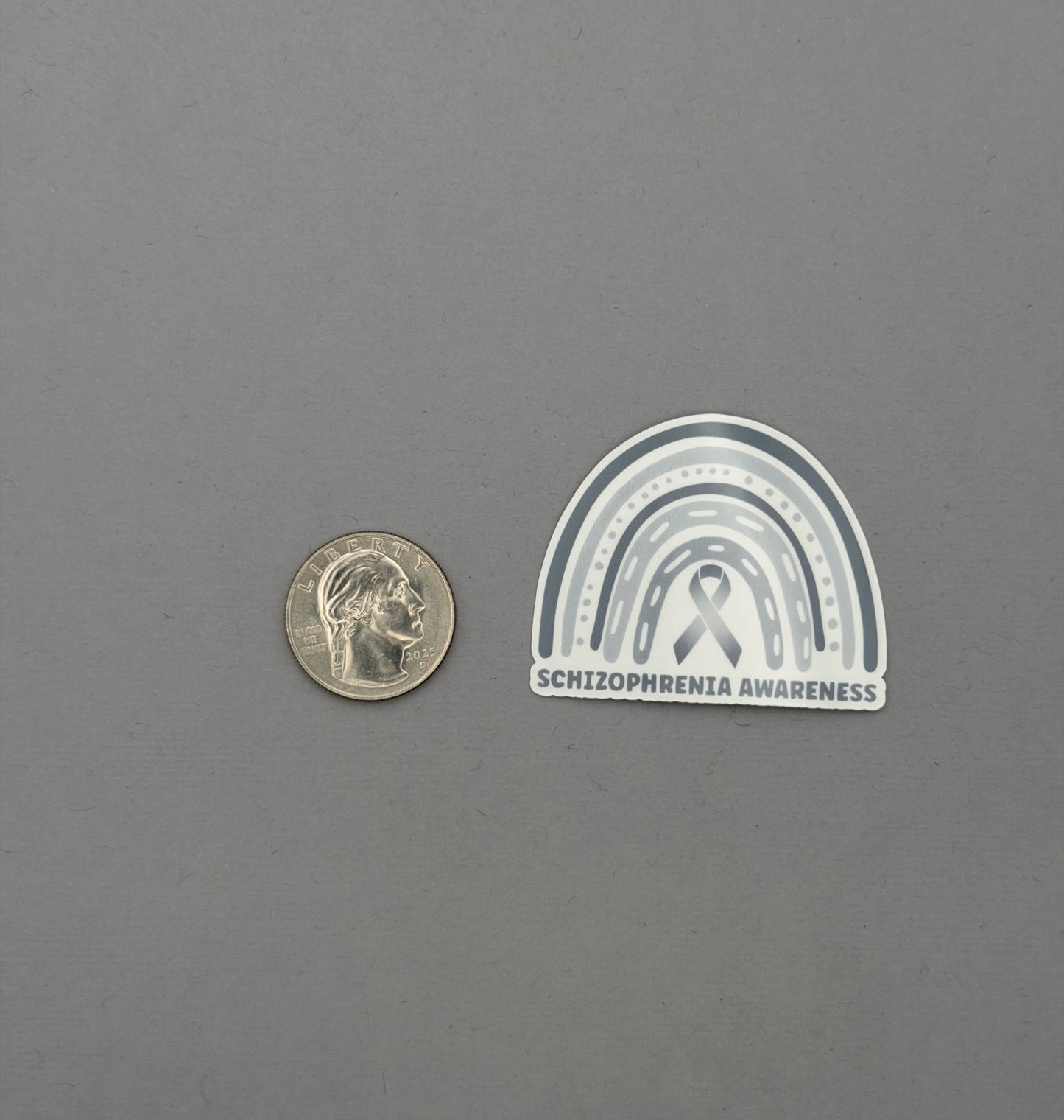 Schizophrenia Awareness Rainbow Sticker or Magnet