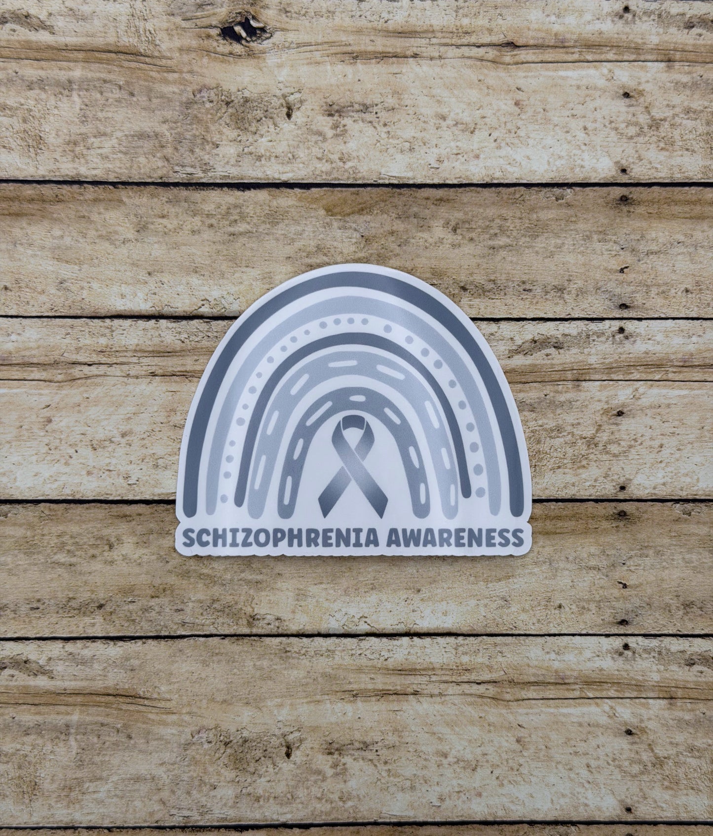 Schizophrenia Awareness Rainbow Sticker or Magnet