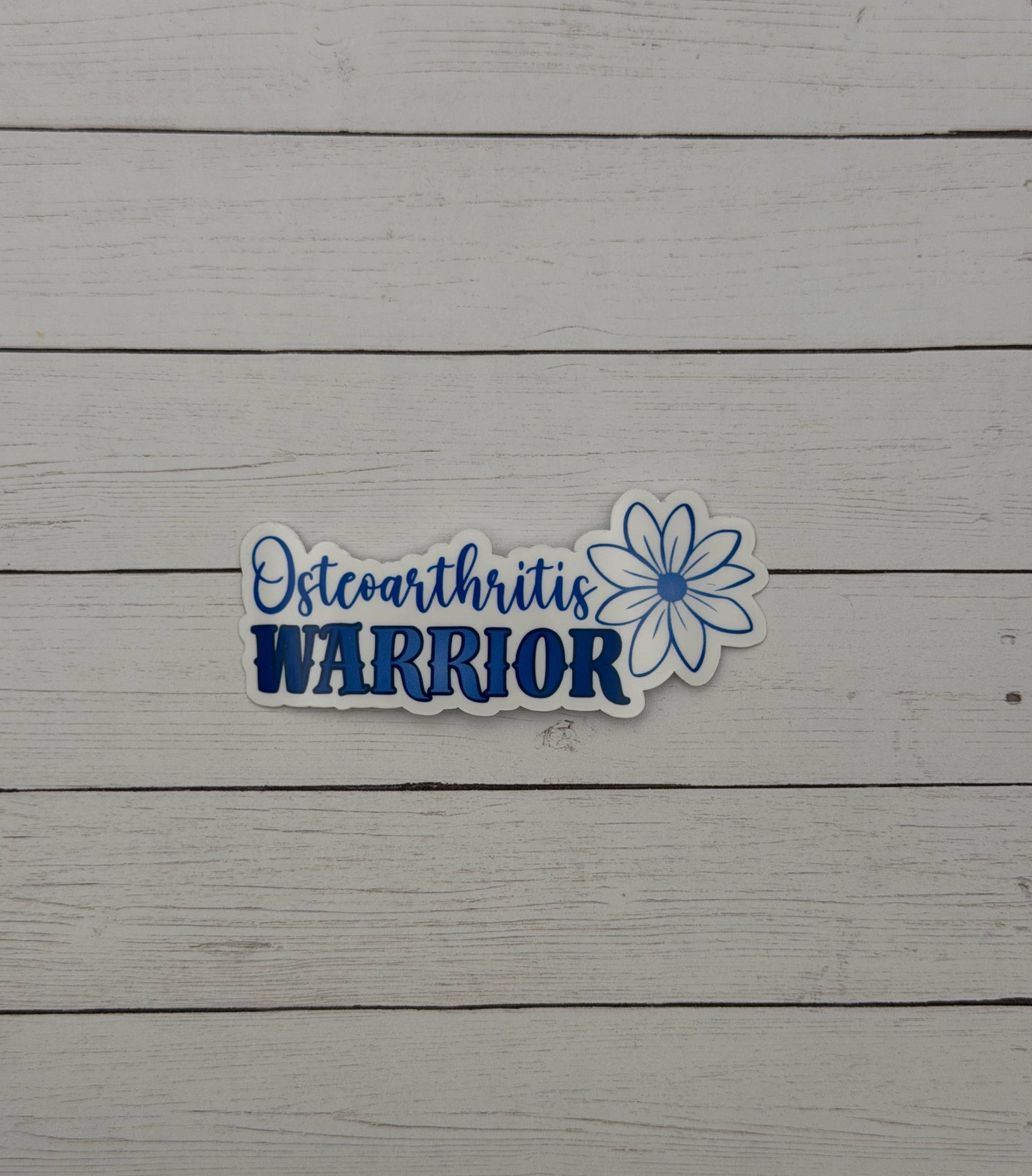Osteoarthritis Warrior Flower Sticker or Magnet
