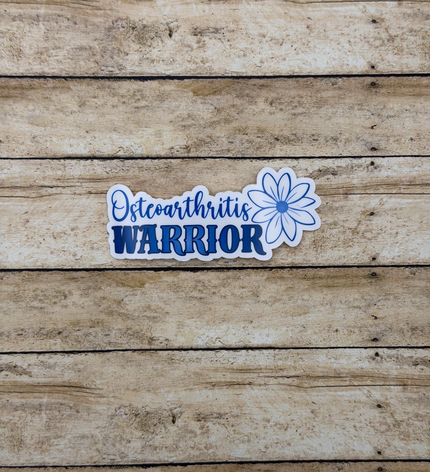 Osteoarthritis Warrior Flower Sticker or Magnet