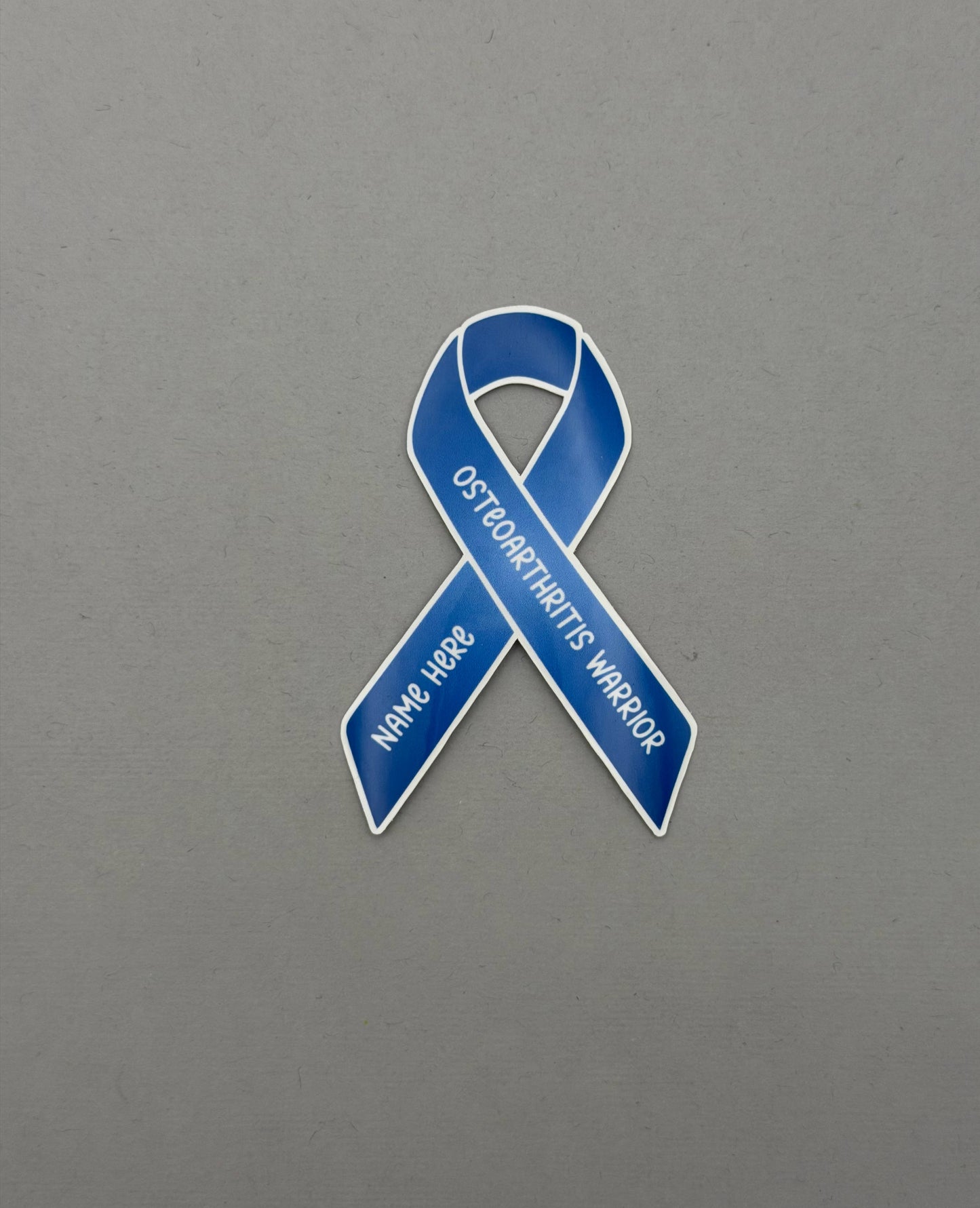 Osteoarthritis Warrior Custom Ribbon Sticker or Magnet