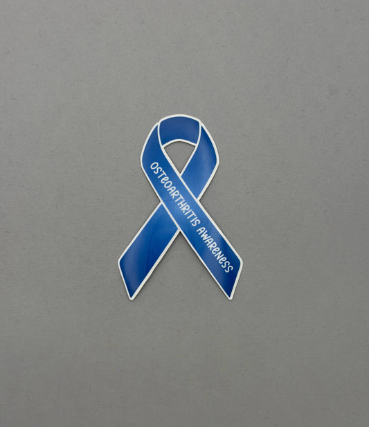 Osteoarthritis Awareness Ribbon Sticker or Magnet