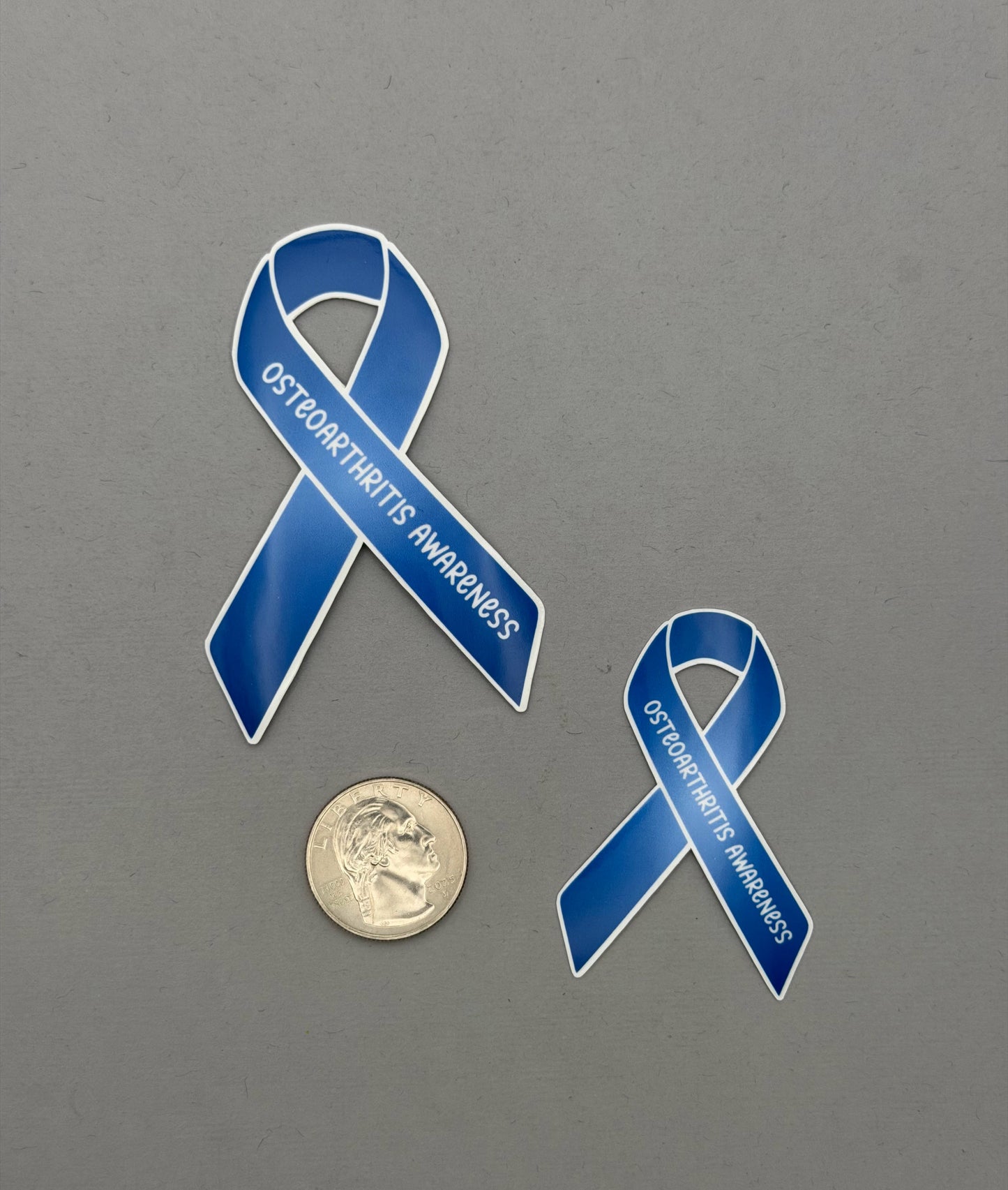 Osteoarthritis Awareness Ribbon Sticker or Magnet