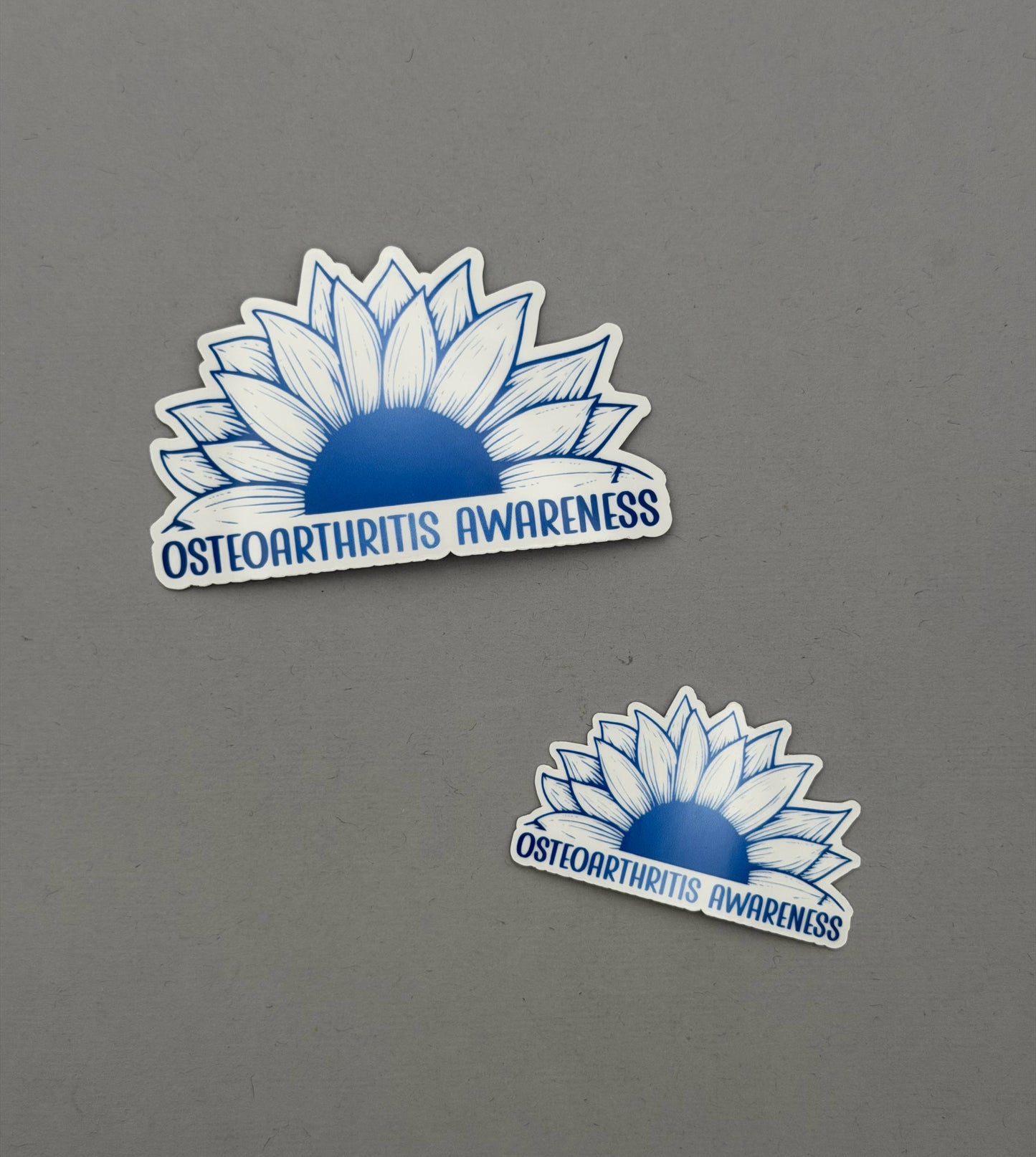 Osteoarthritis Awareness Sunflower Sticker or Magnet