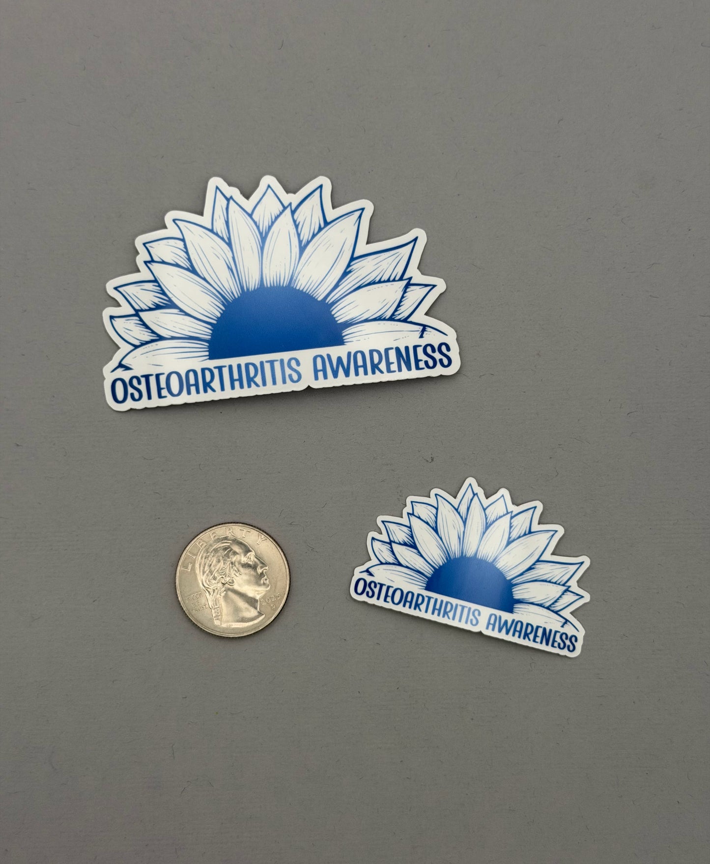Osteoarthritis Awareness Sunflower Sticker or Magnet