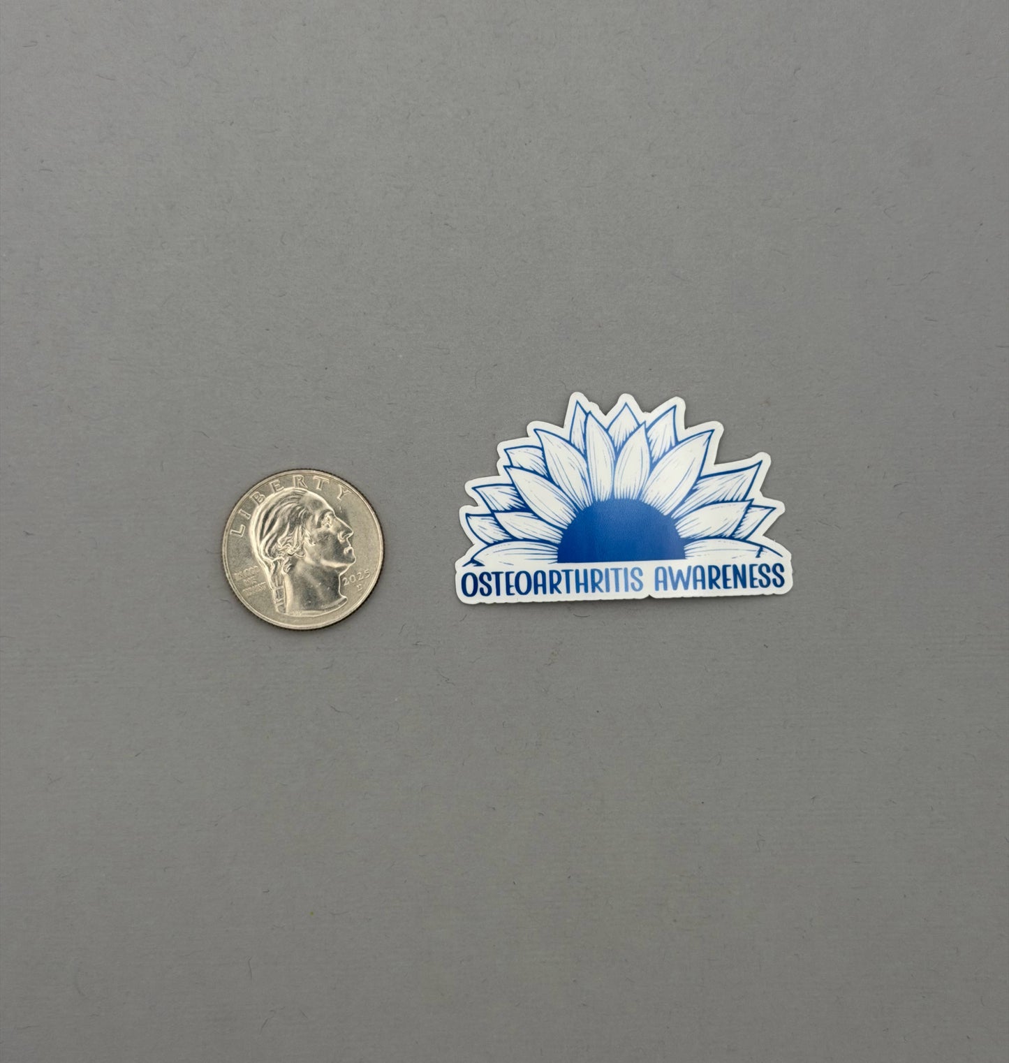 Osteoarthritis Awareness Sunflower Sticker or Magnet