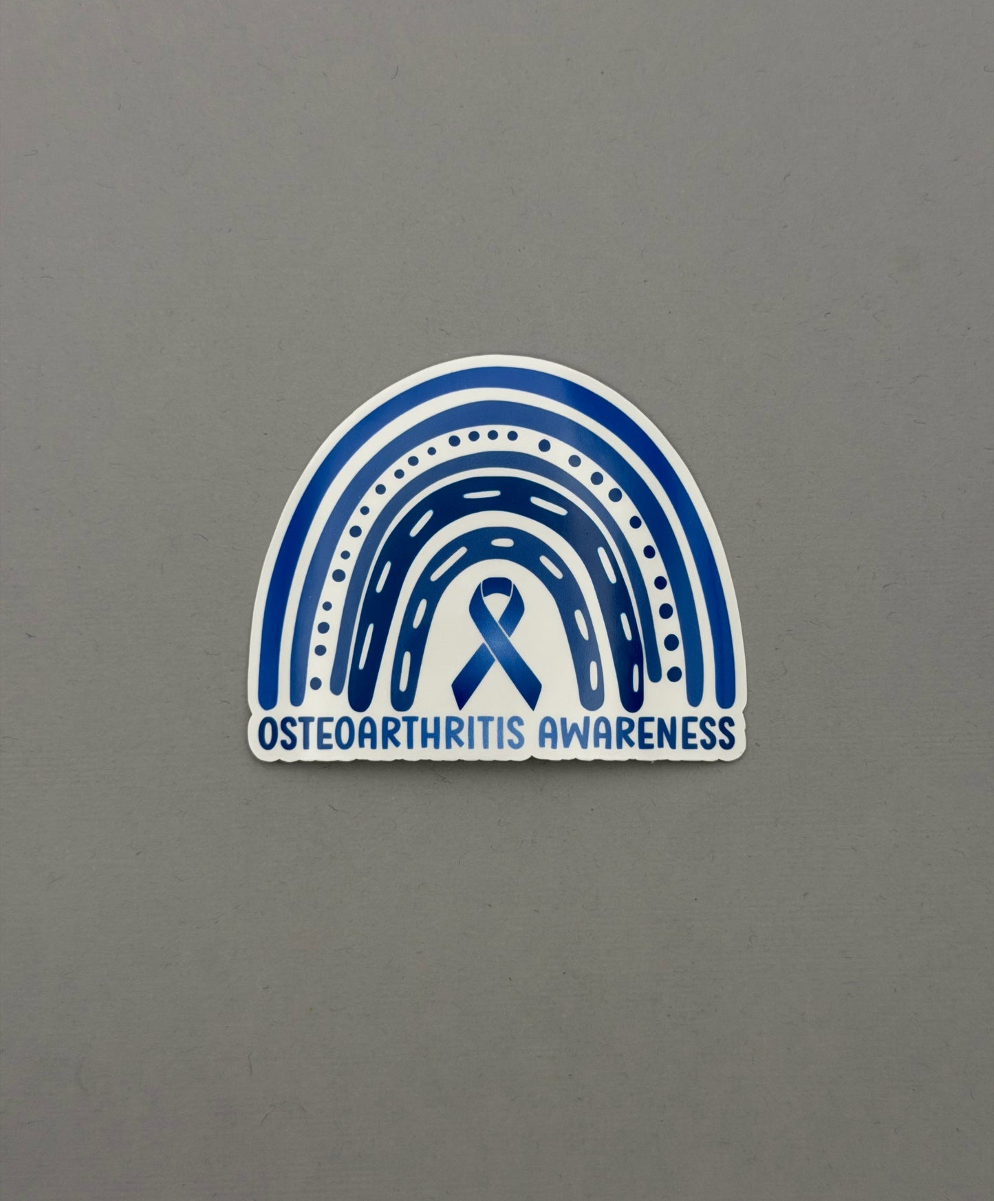Osteoarthritis Awareness Rainbow Sticker or Magnet