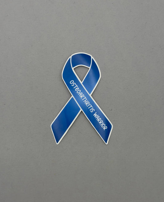 Osteoarthritis Warrior Ribbon Sticker or Magnet
