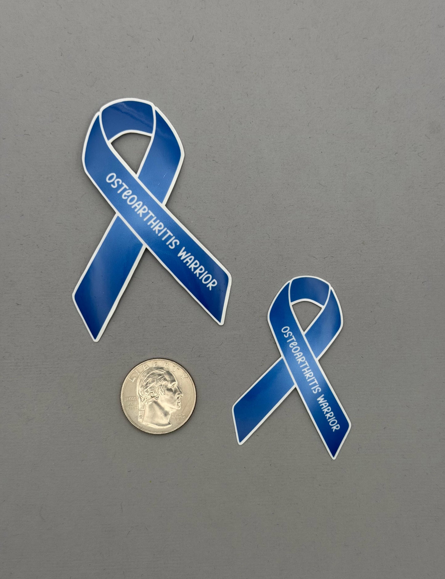 Osteoarthritis Warrior Ribbon Sticker or Magnet