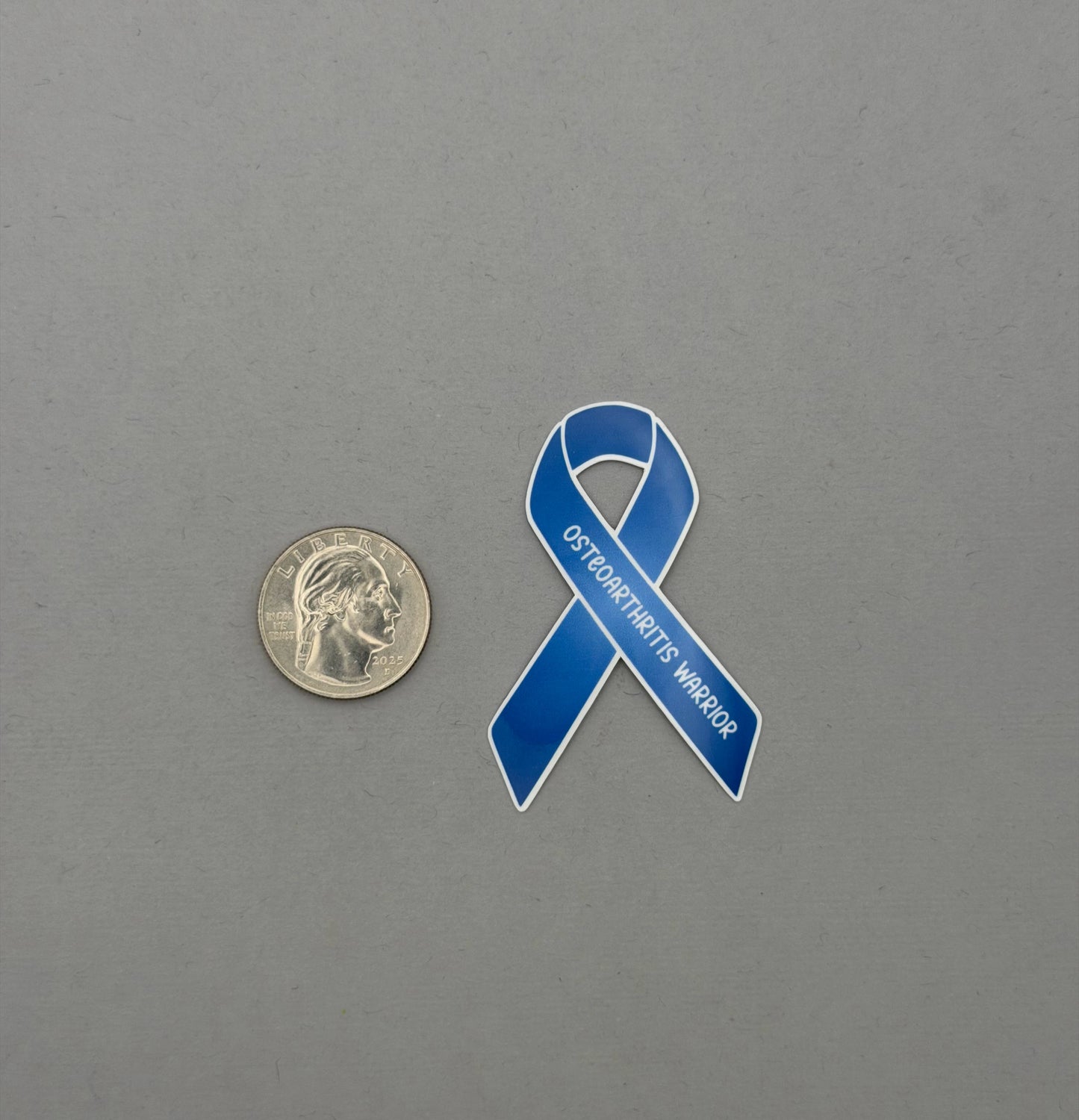 Osteoarthritis Warrior Ribbon Sticker or Magnet