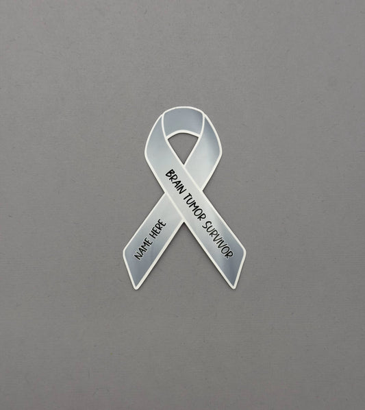 Brain Tumor Survivor Custom Sticker or Magnet