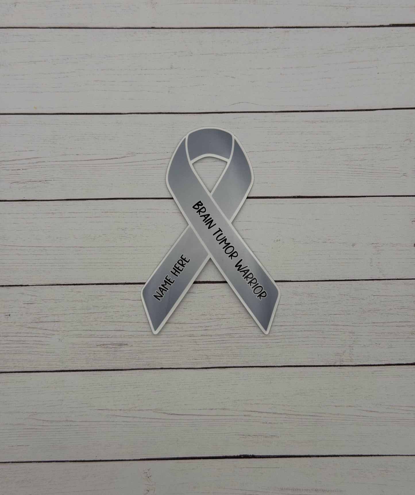 Brain Tumor Warrior Custom Sticker or Magnet