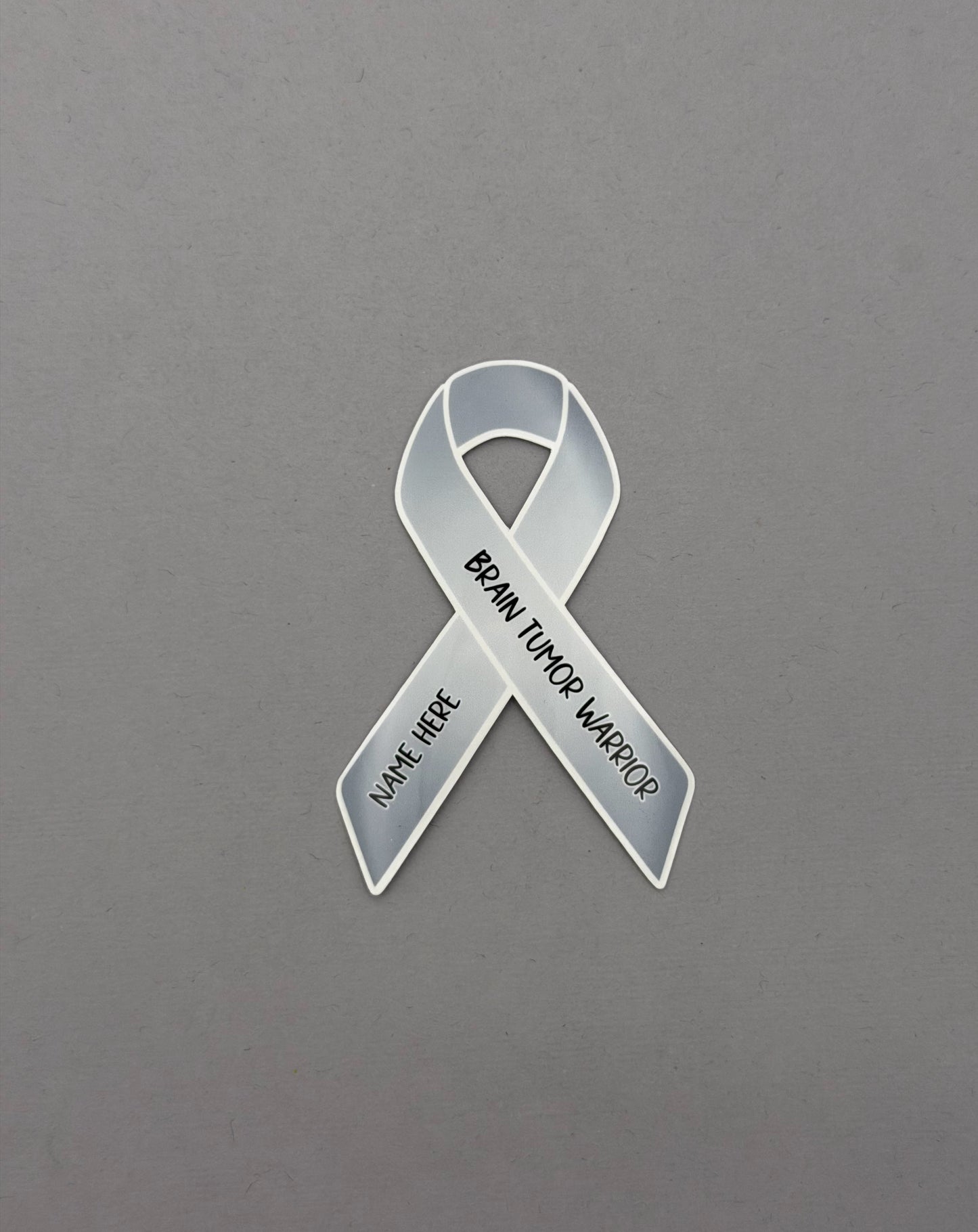 Brain Tumor Warrior Custom Sticker or Magnet