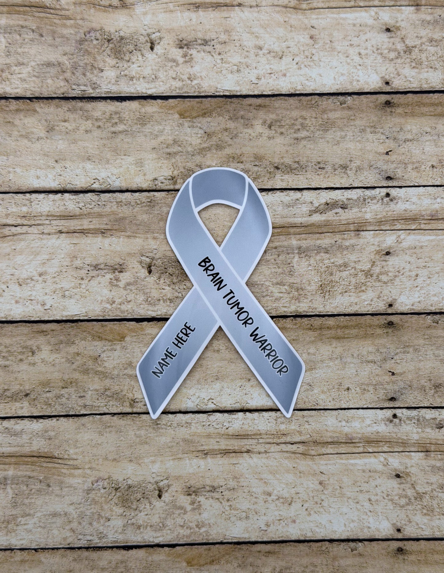 Brain Tumor Warrior Custom Sticker or Magnet