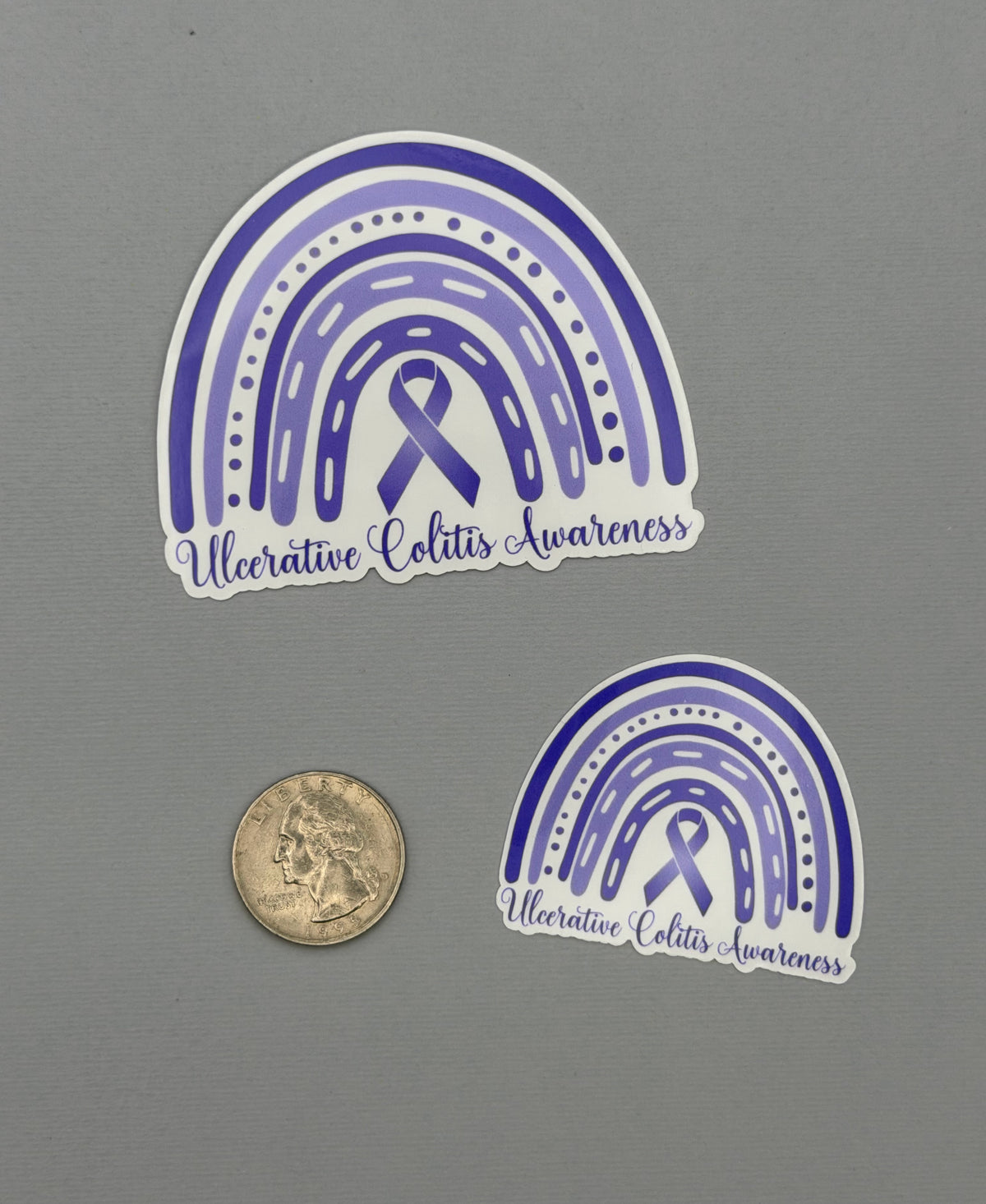 Ulcerative Colitis Awareness Rainbow Sticker or Magnet