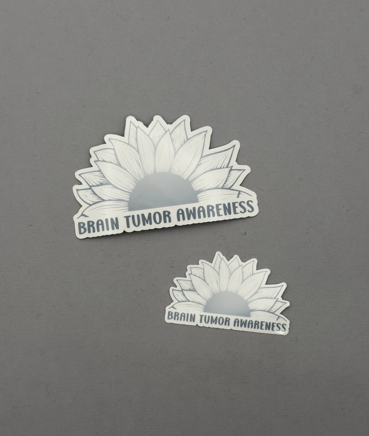Brain Tumor Awareness Sunflower Sticker or Magnet