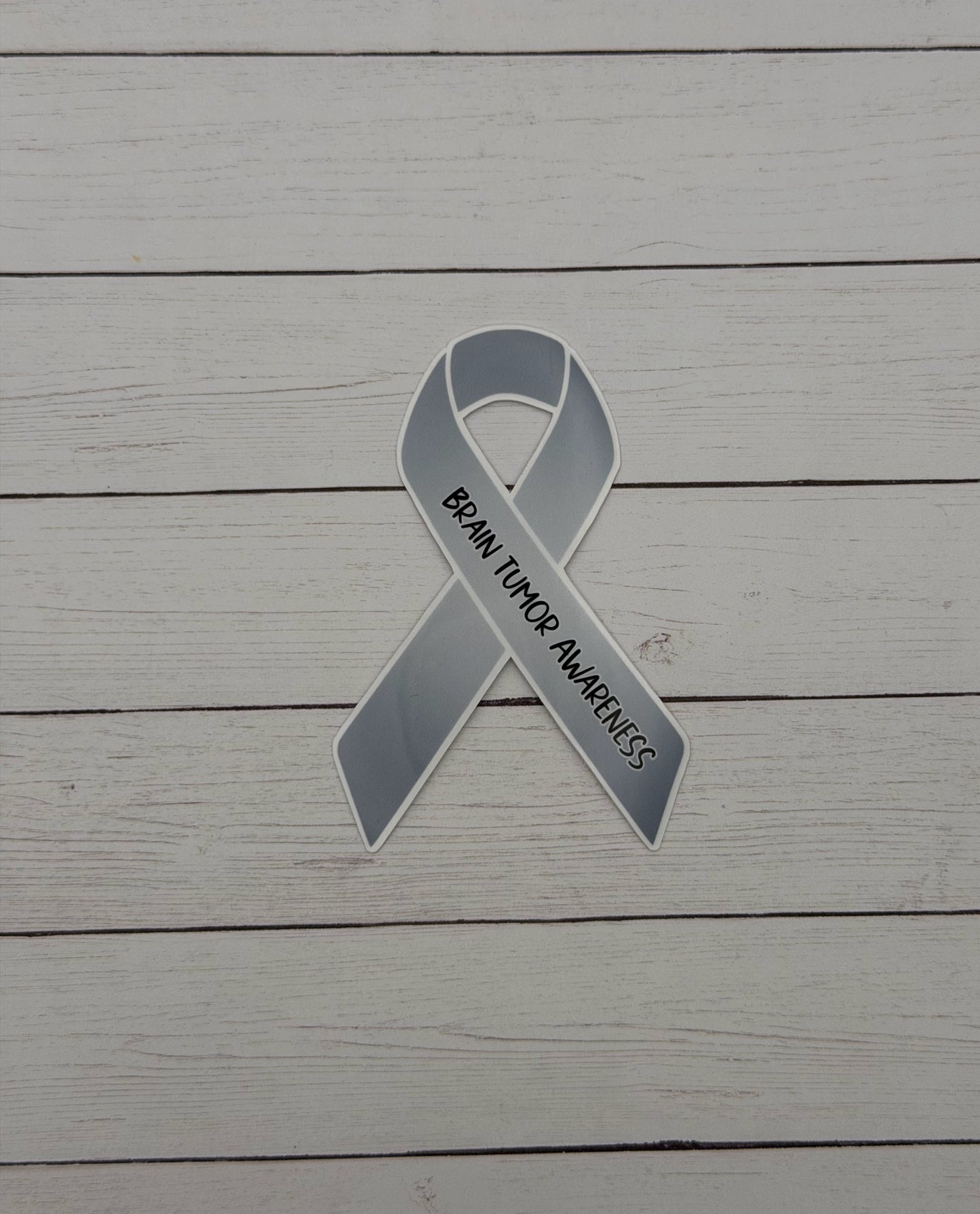 Brain Tumor Awareness Ribbon Sticker or Magnet