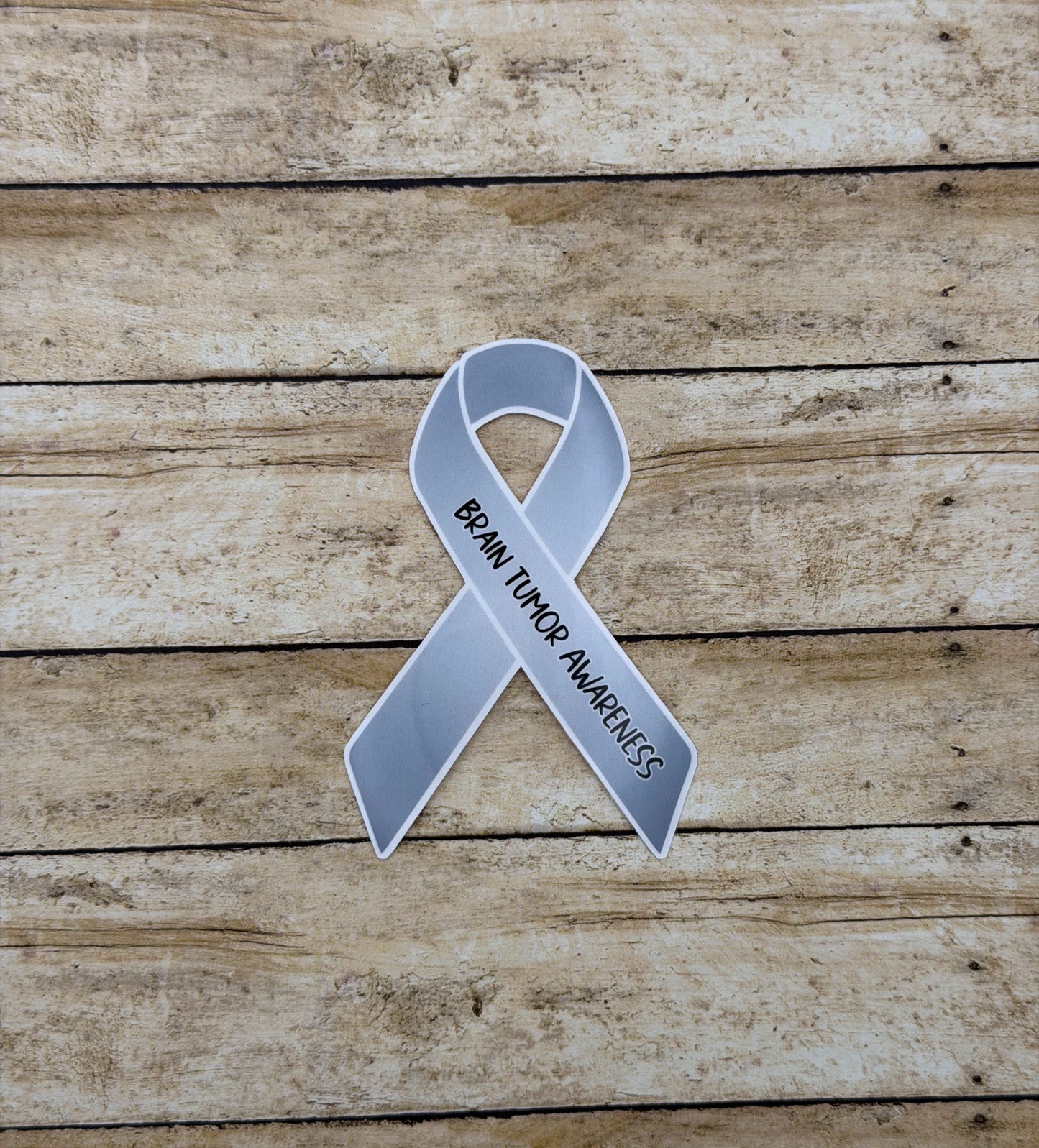 Brain Tumor Awareness Ribbon Sticker or Magnet